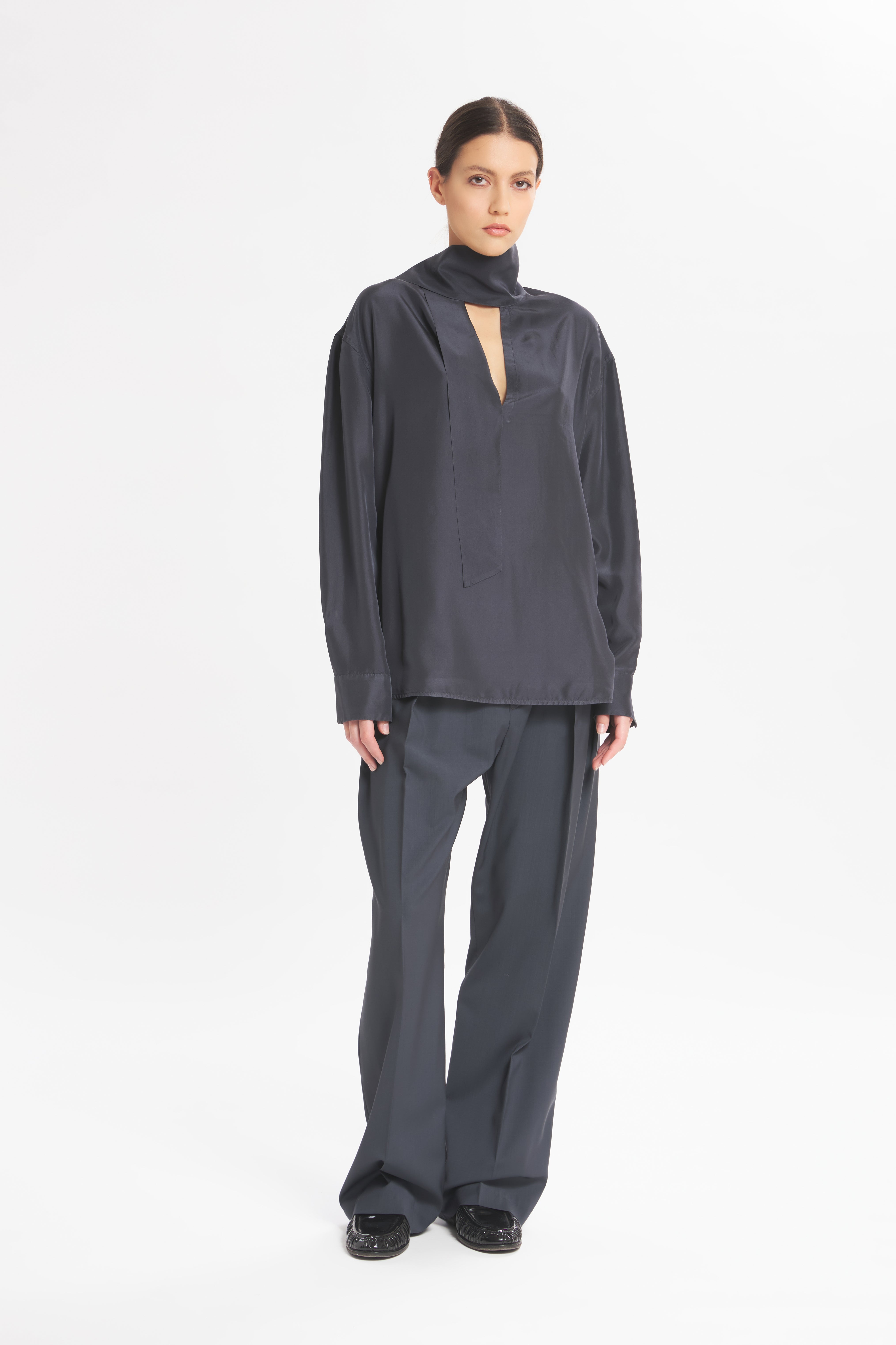 Camicia Flo Pura Ardesia