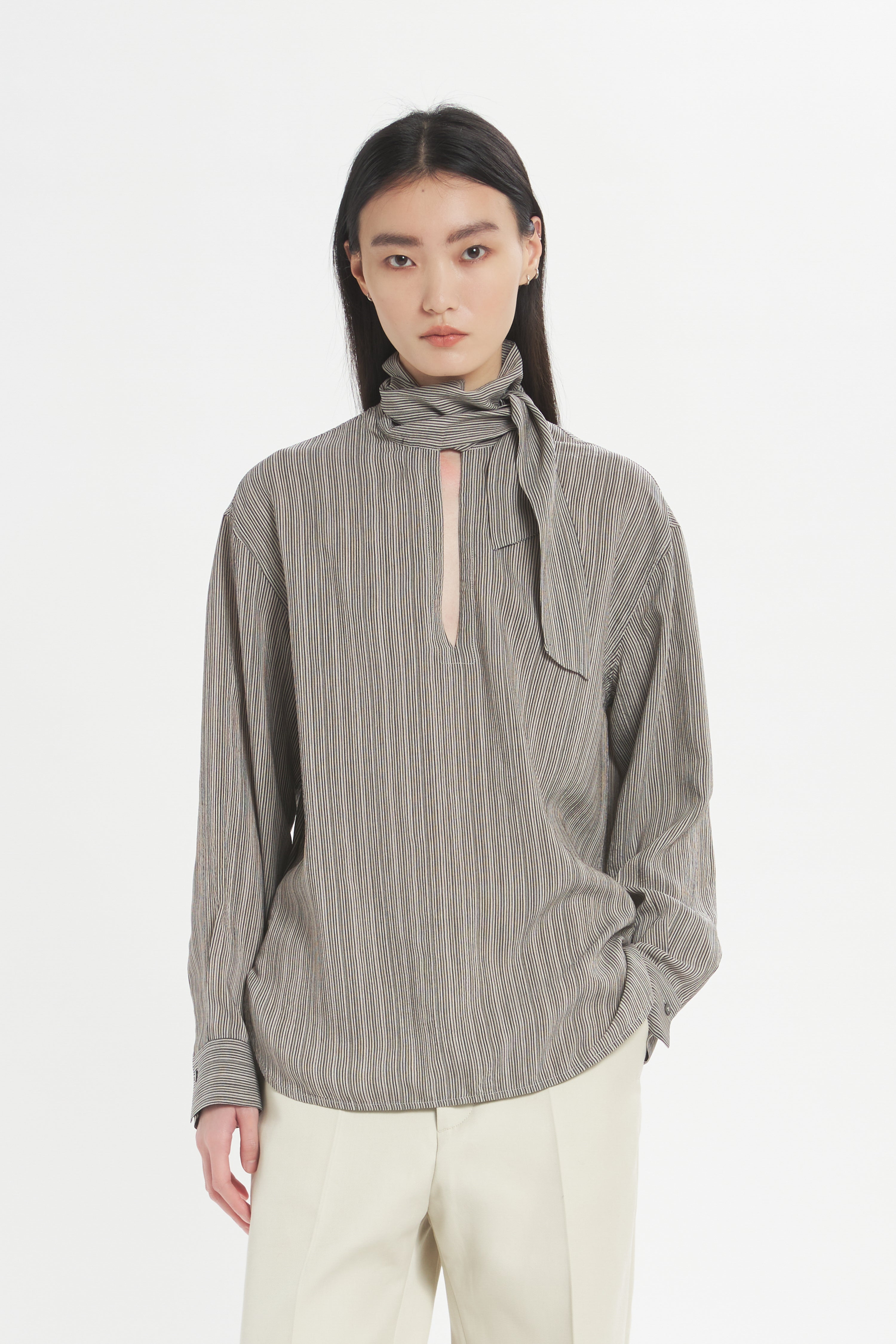 Shirt Flo Lista Nero