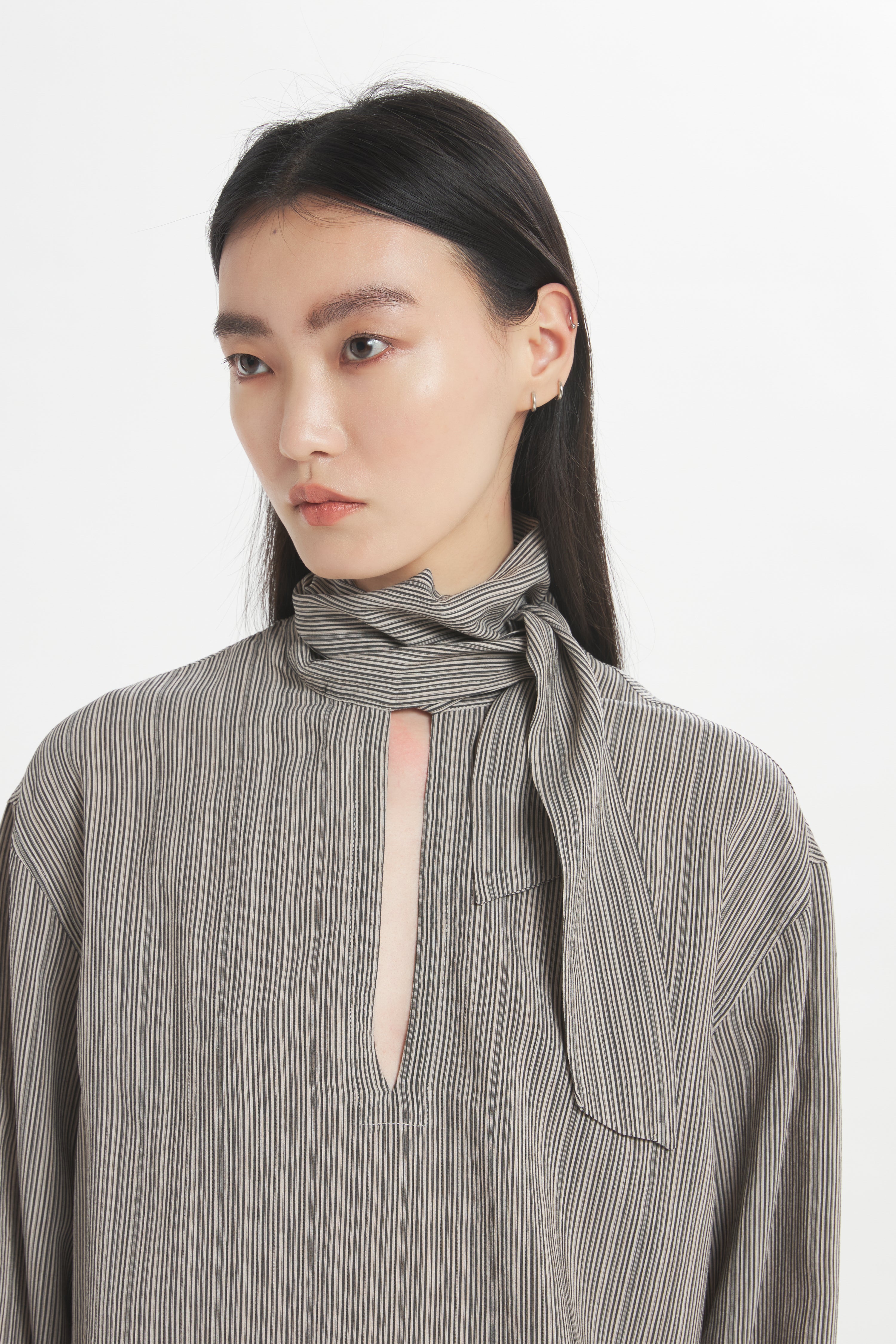Shirt Flo Lista Nero