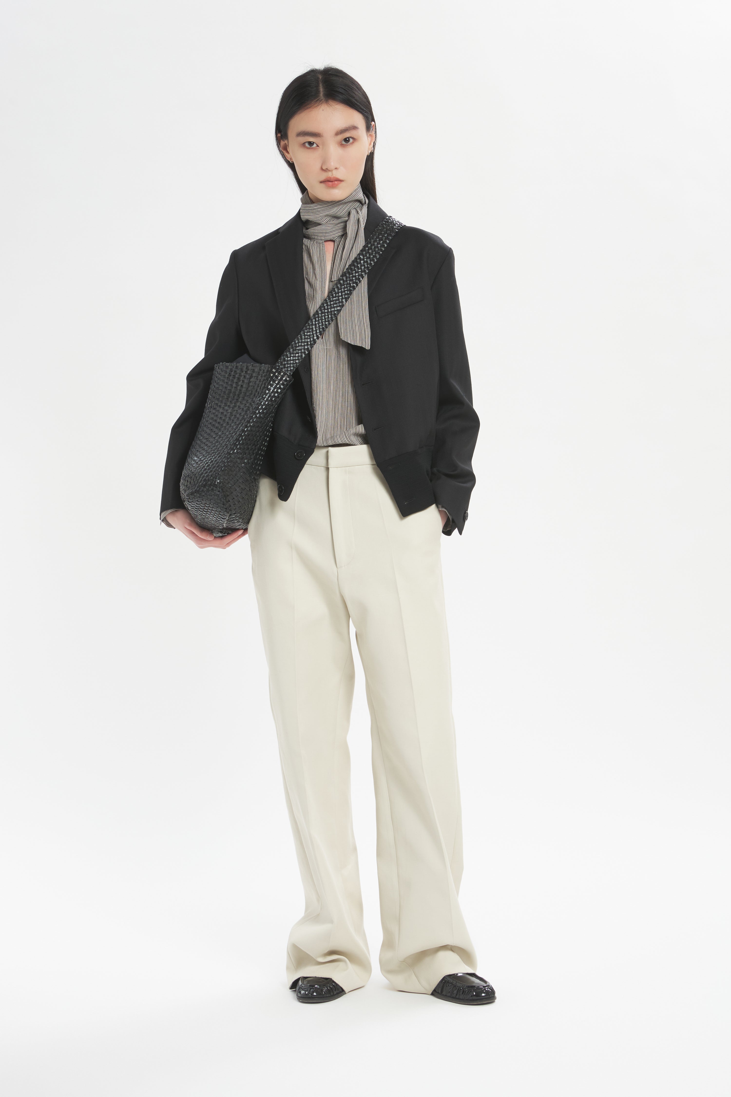 Shirt Flo Lista Nero
