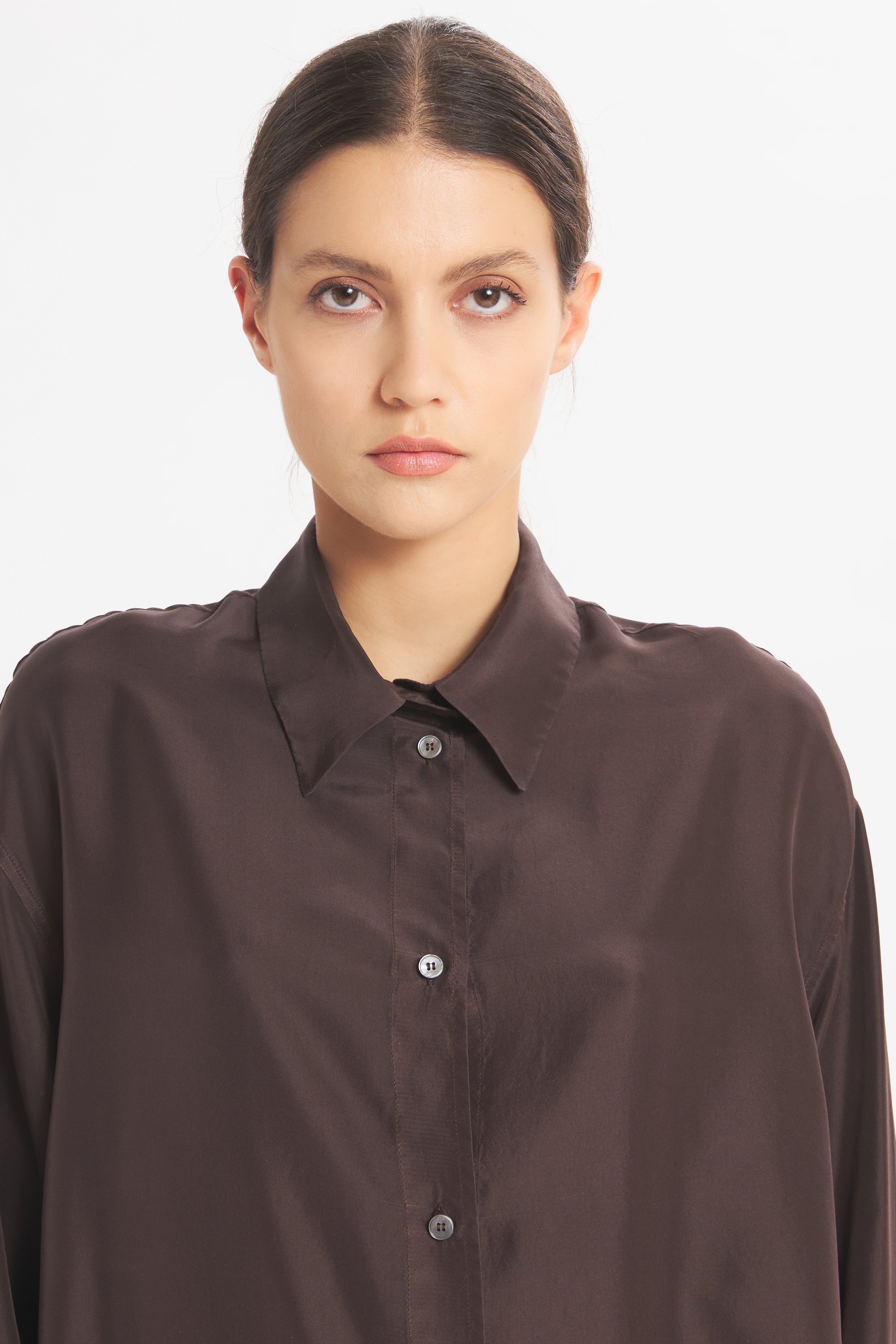 Camicia Mimma Pura Caffè