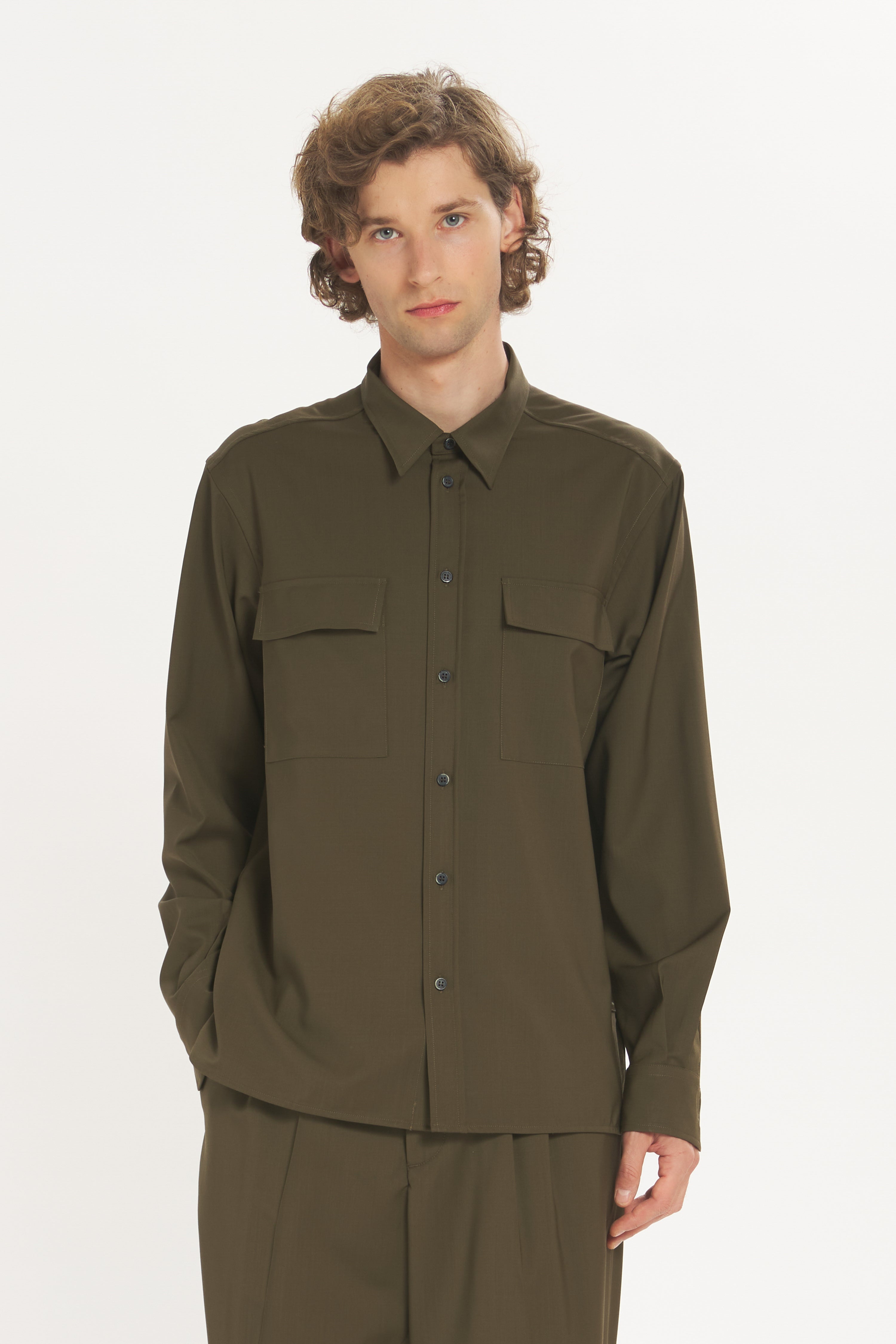 Shirt Den Tropical Oliva