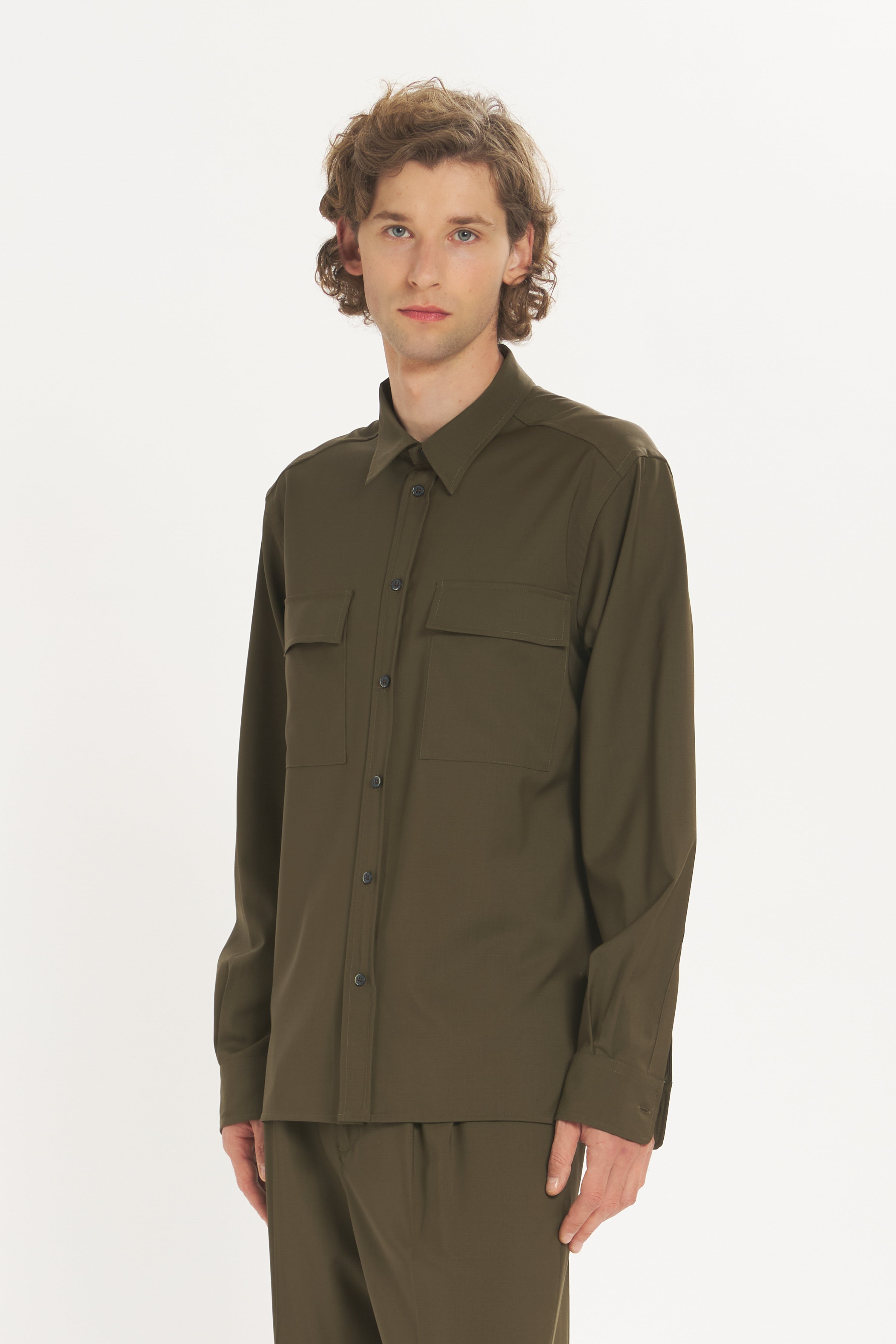 Shirt Den Tropical Oliva
