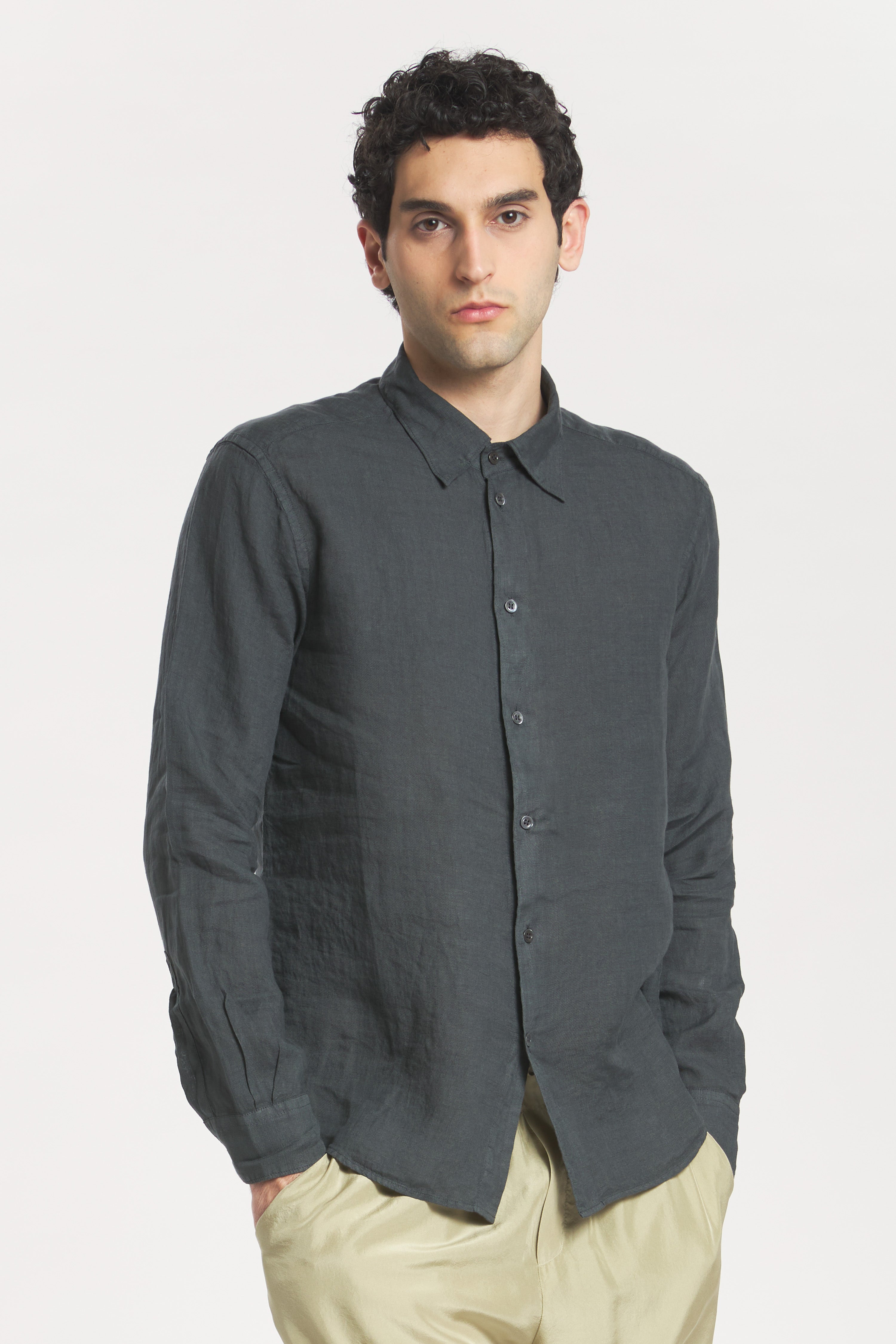Shirt Maridola Telino Piombo