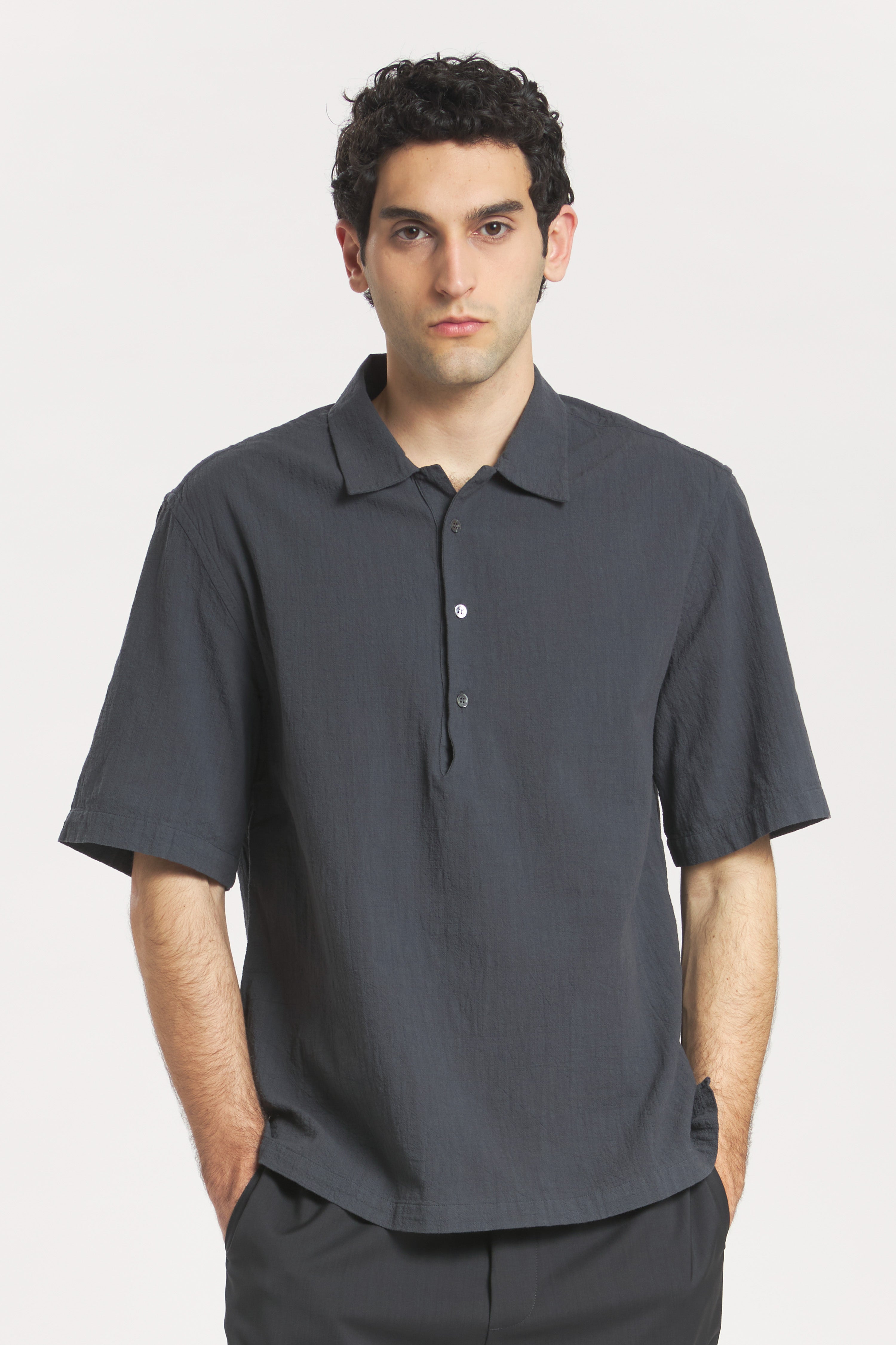 Camicia Mola Lanchin Piombo