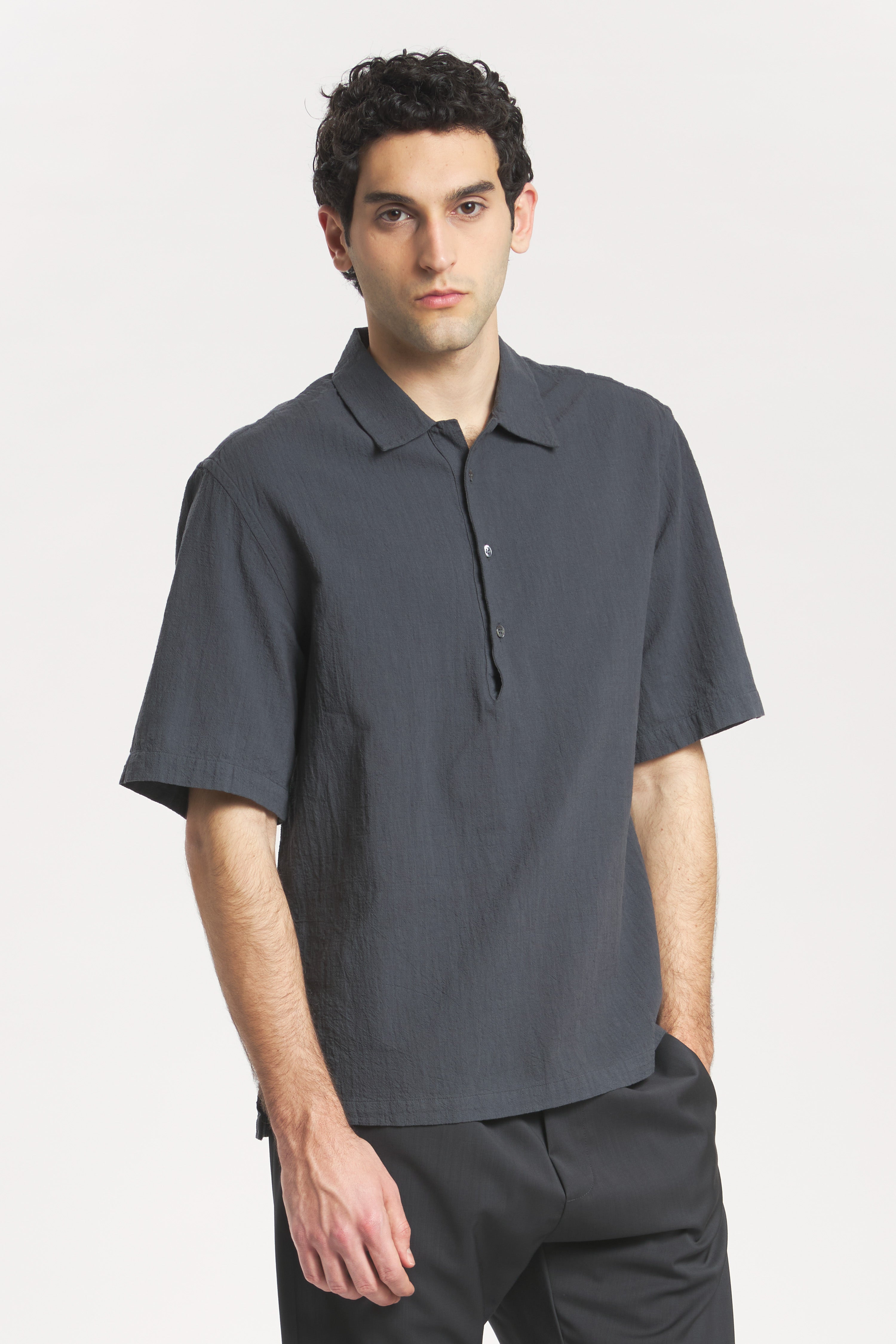 Camicia Mola Lanchin Piombo