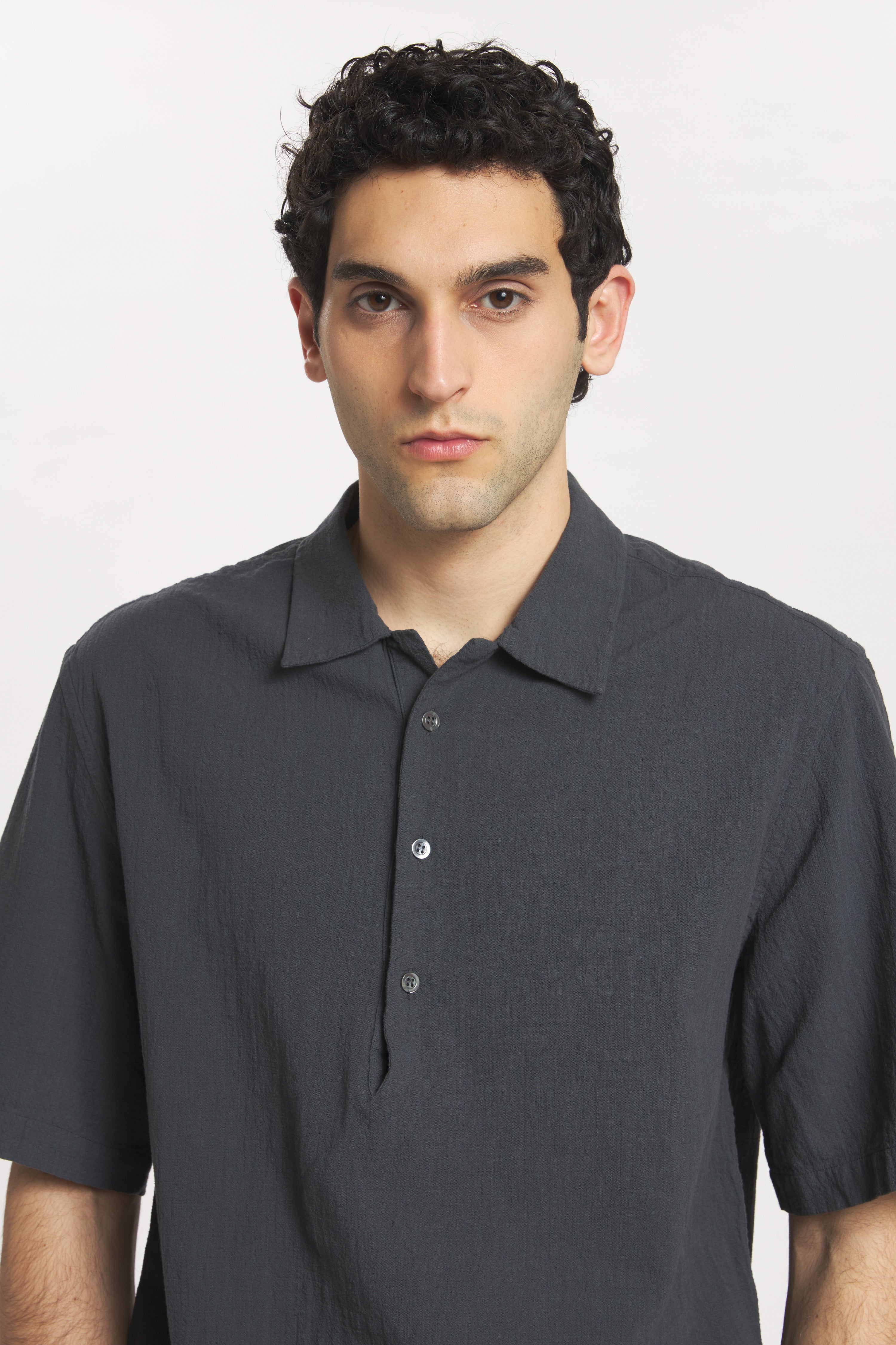 Camicia Mola Lanchin Piombo
