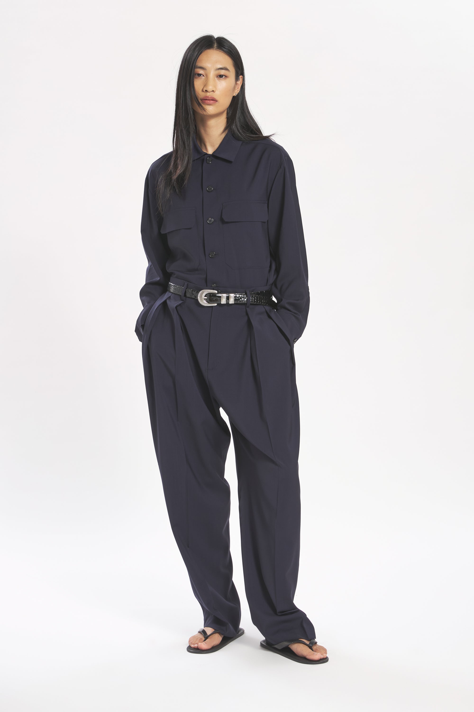 Belt Croco Nero