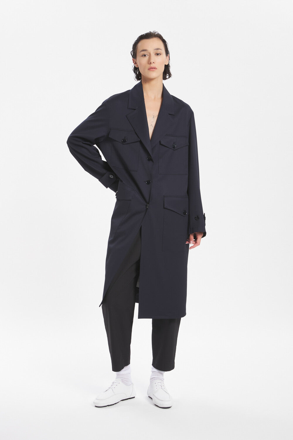 Coat Gregorio Novento Navy