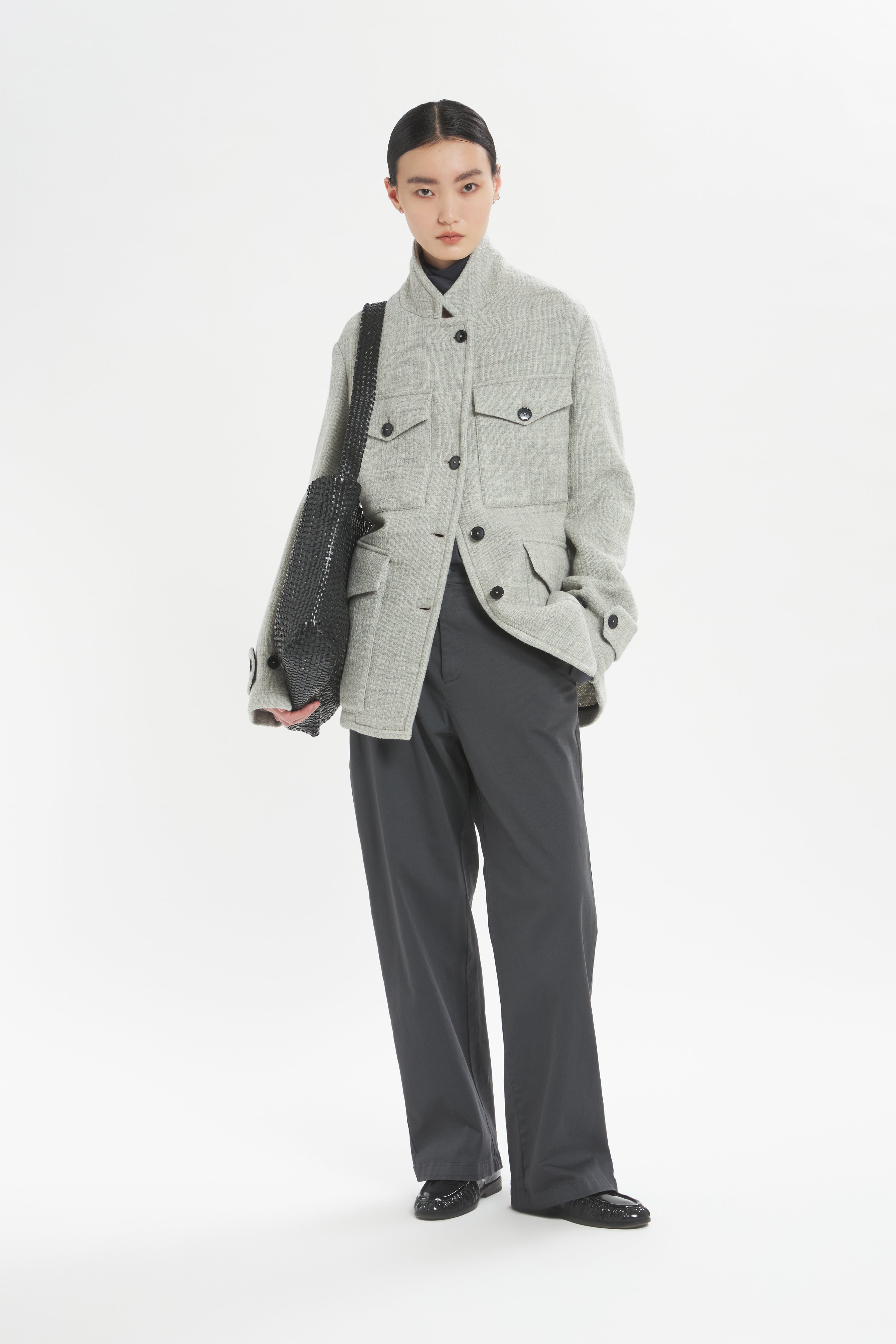 Coat Dante Verticale Grigio
