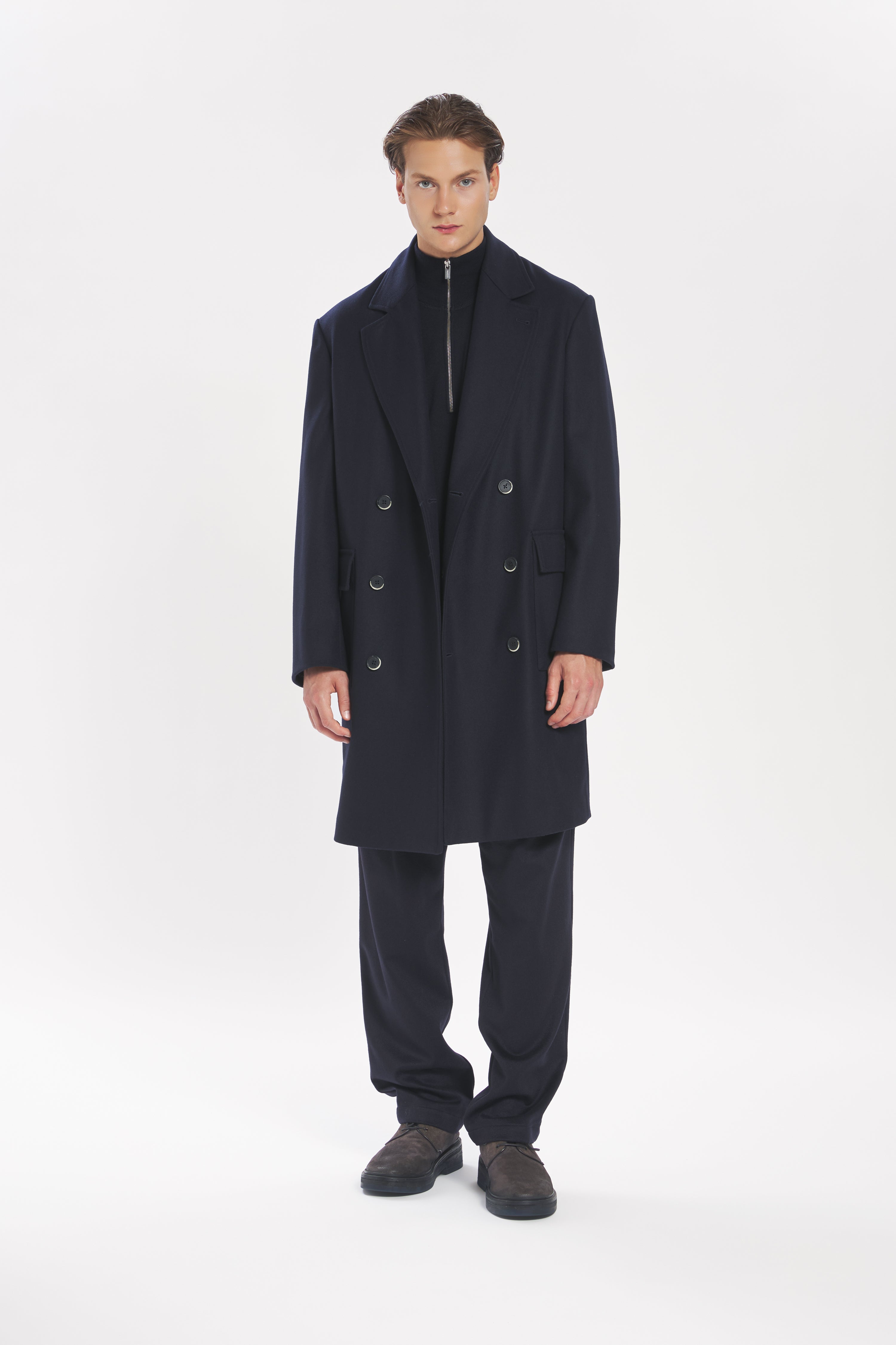 Coat Gazabin Caramal Navy