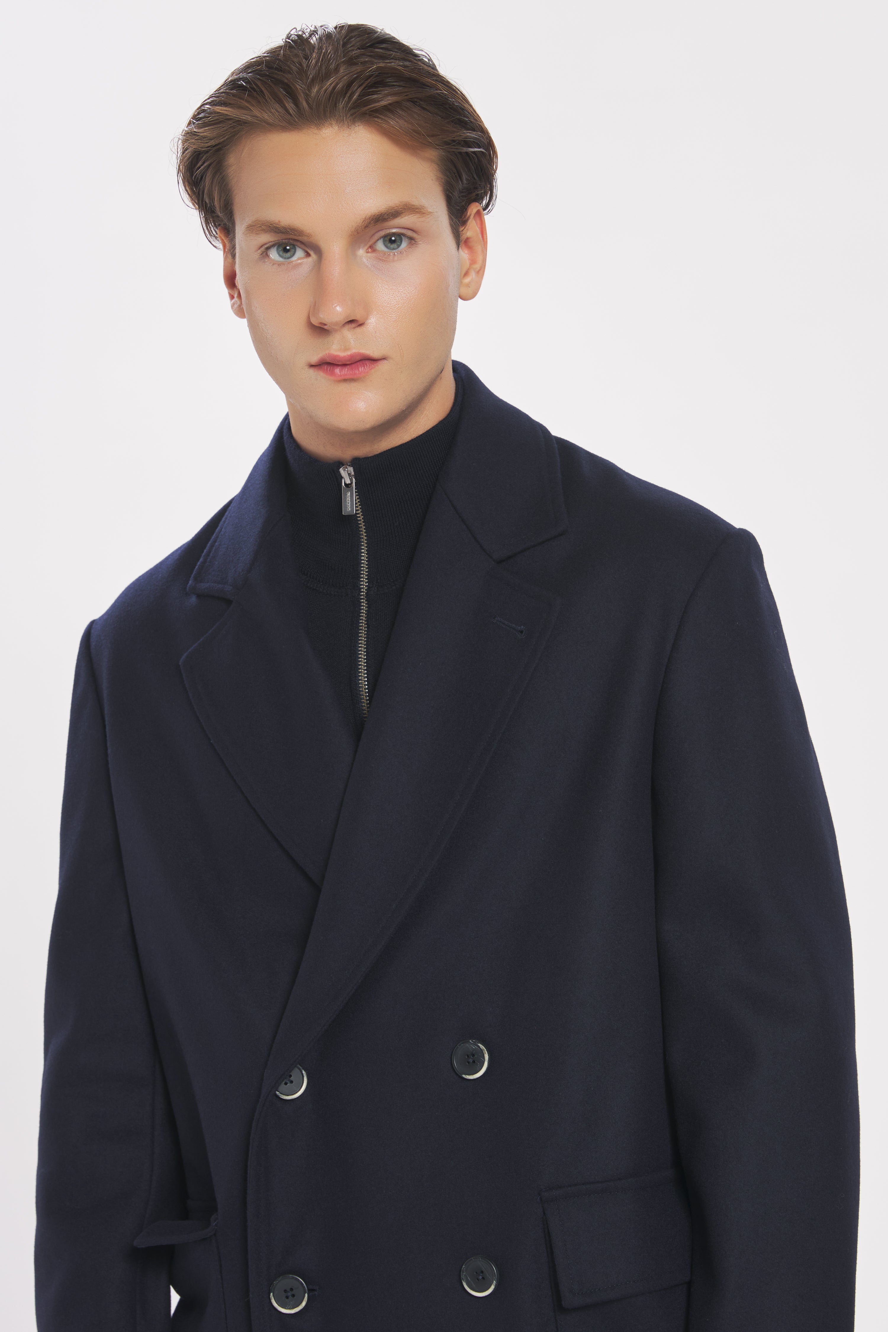 Coat Gazabin Caramal Navy