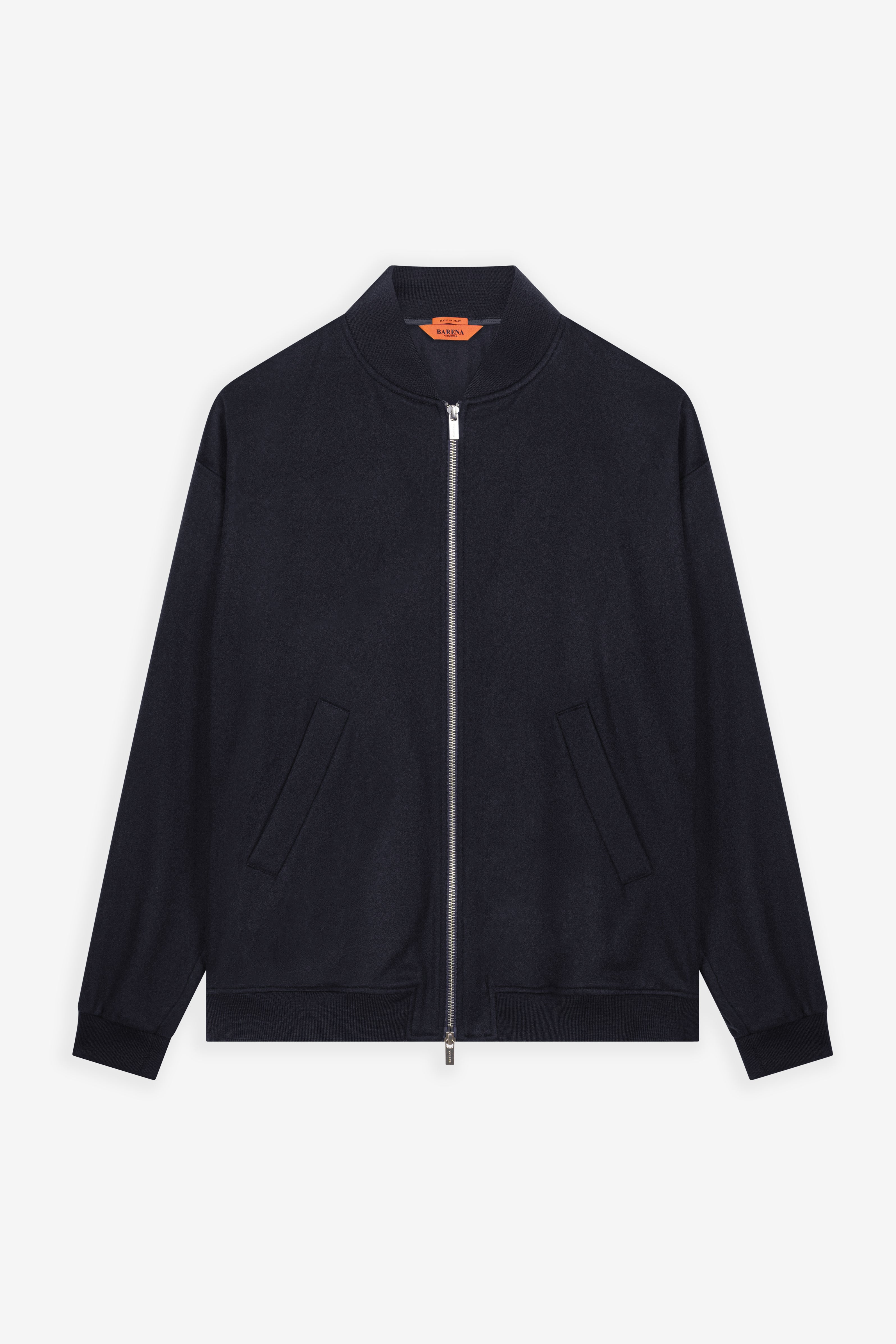 Blouson Gabier Cachemire Navy