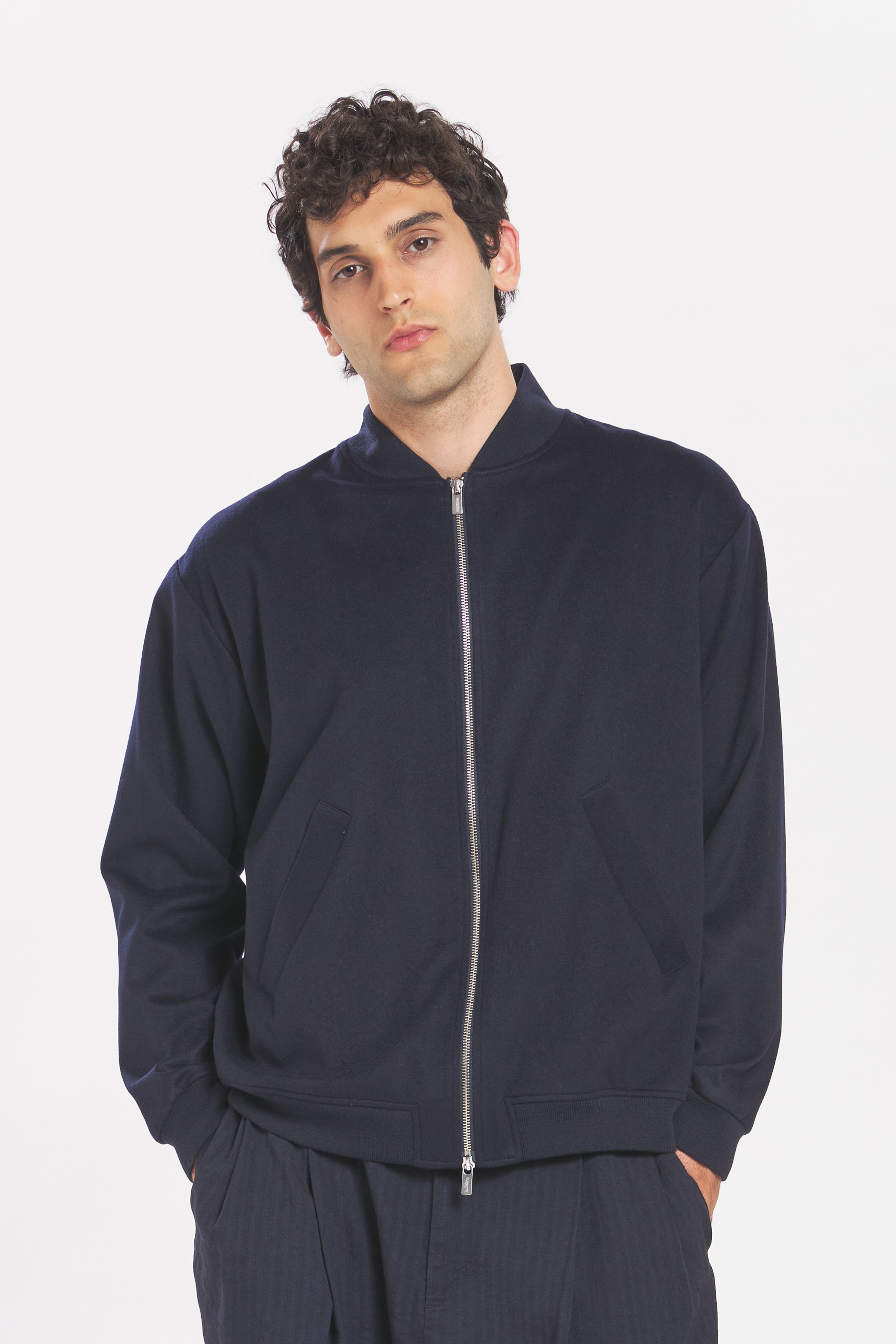Blouson Gabier Cachemire Navy