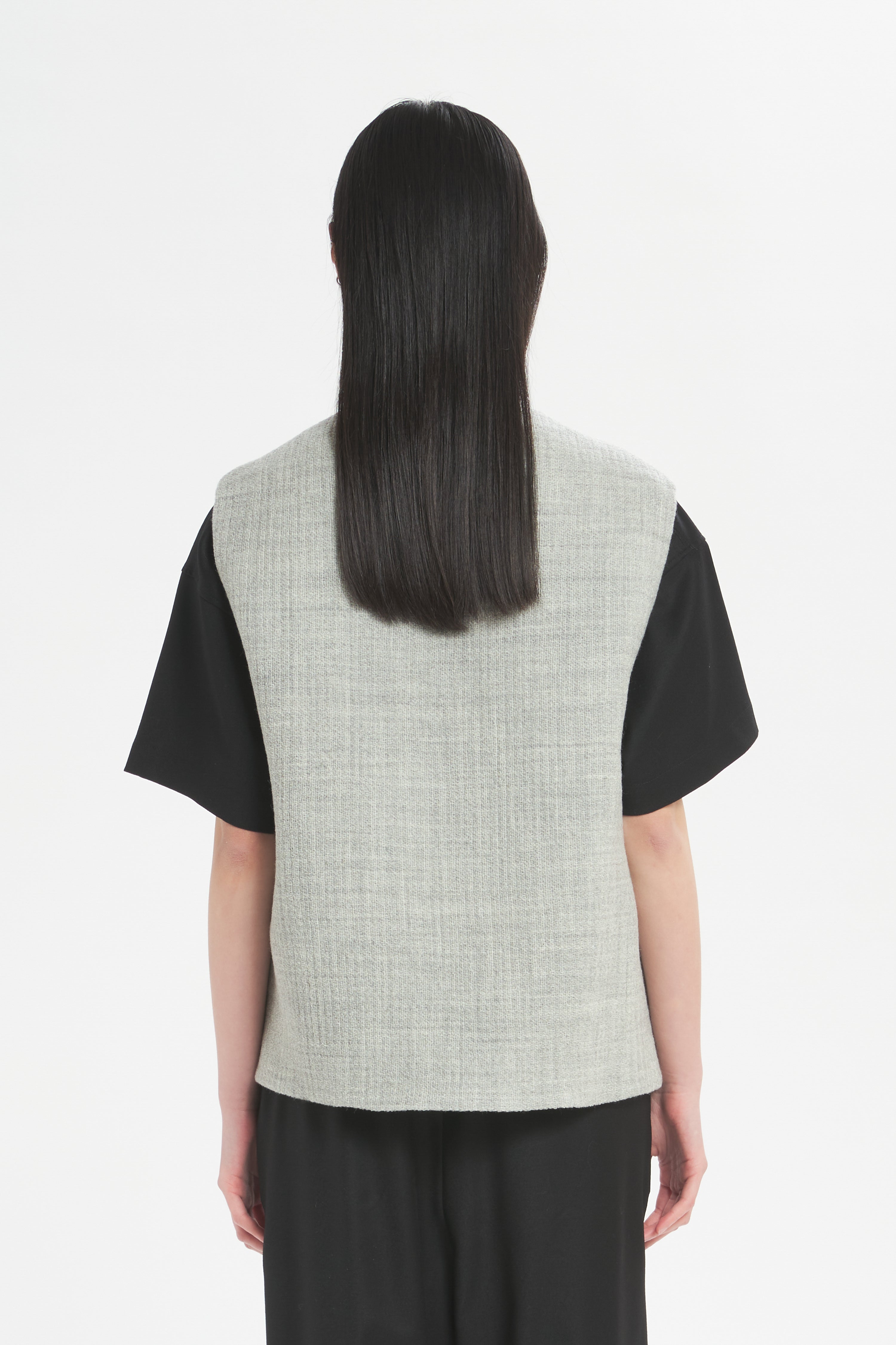Gilet Ted Verticale Grigio
