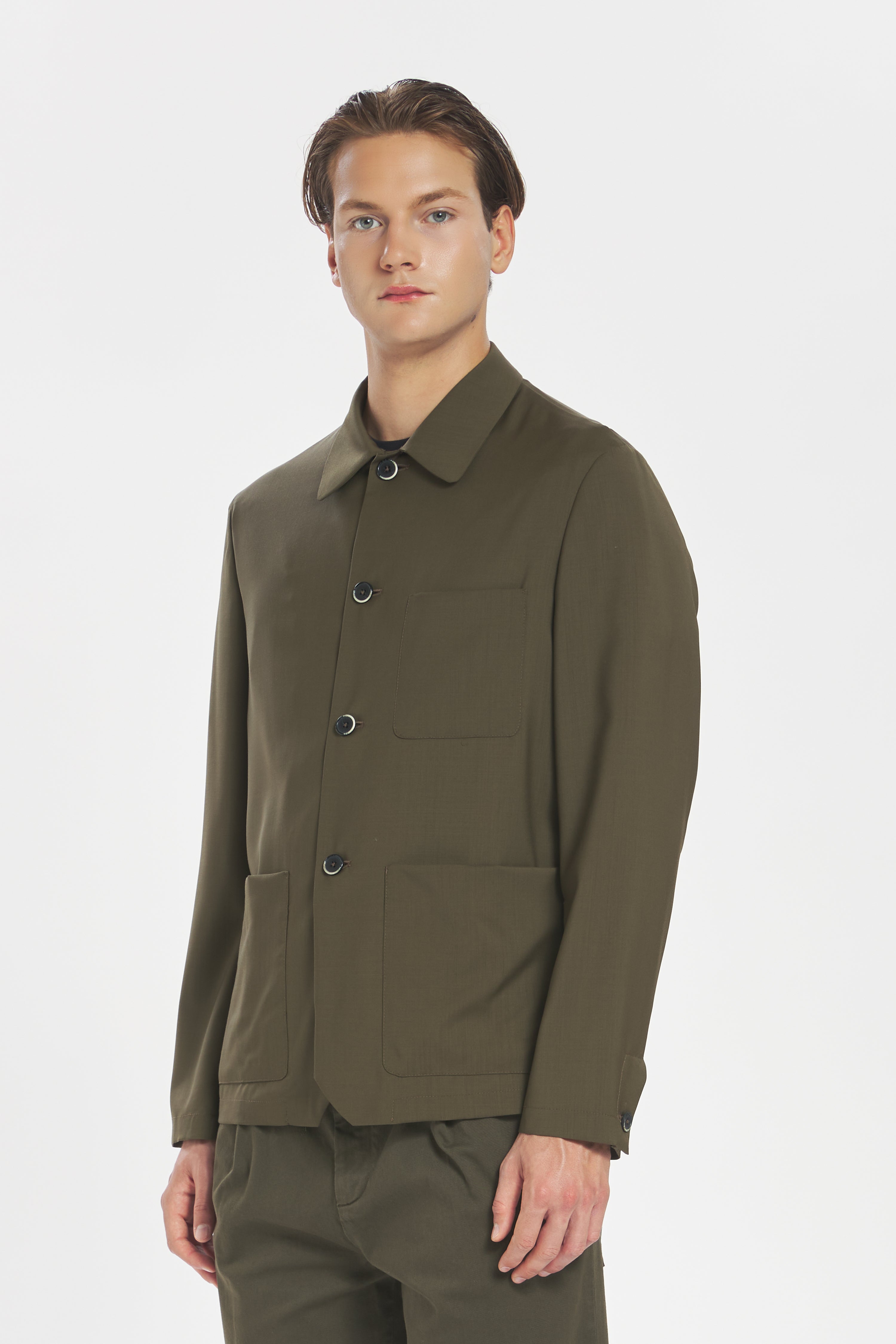 Overshirt Visal Tropical Oliva