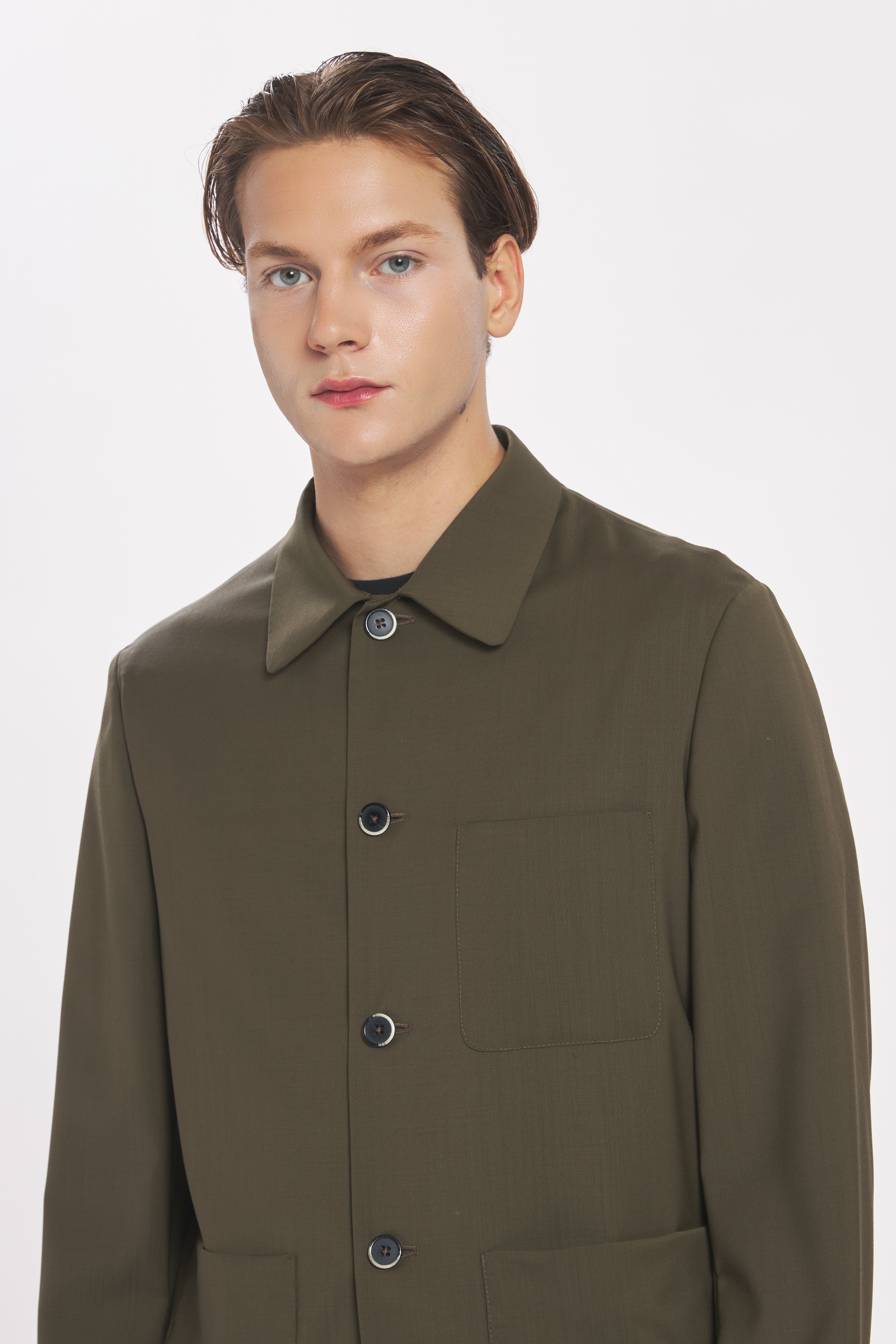 Overshirt Visal Tropical Oliva