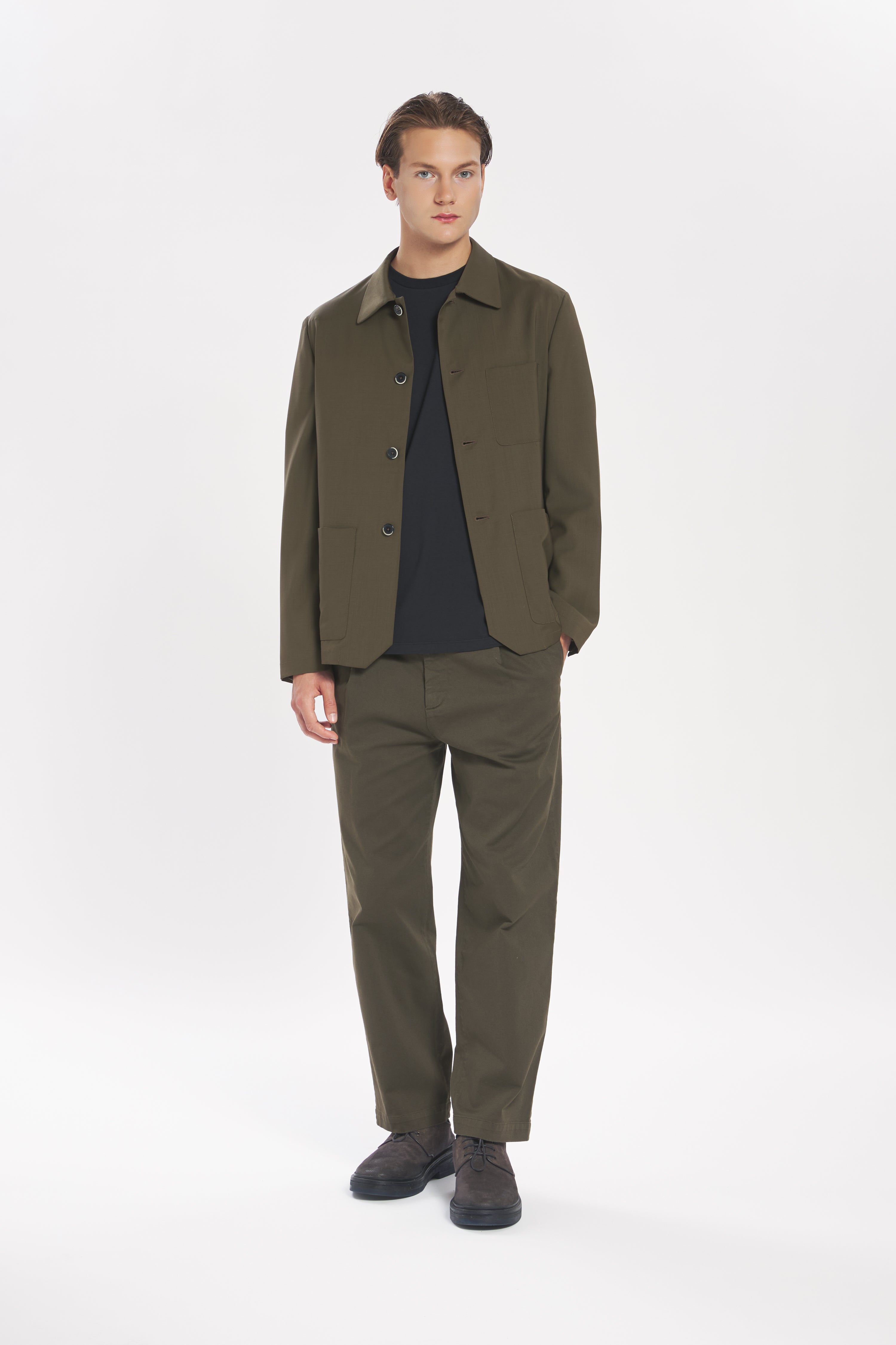 Overshirt Visal Tropical Oliva