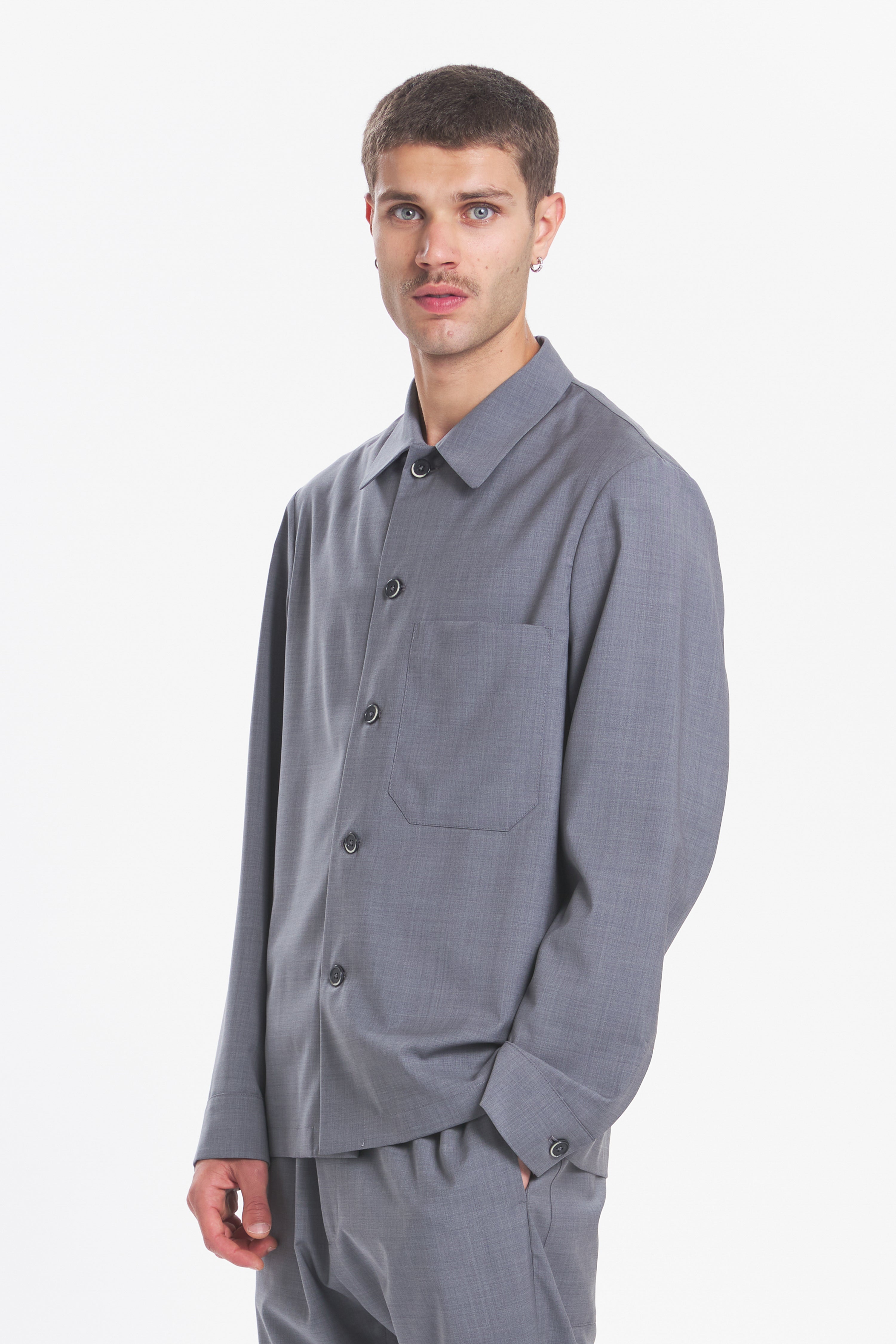Overshirt Cedrone Tropical Grigio