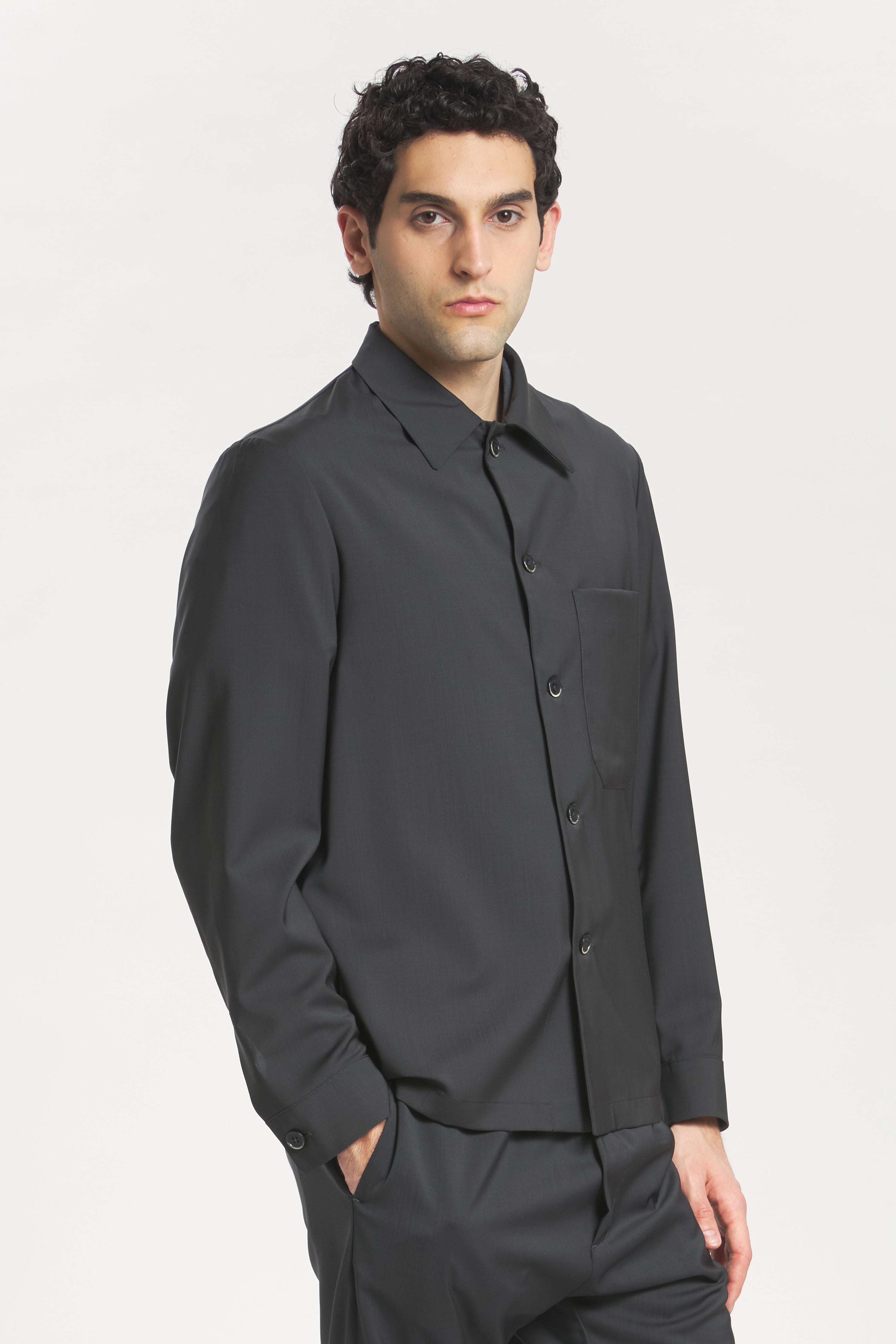 Overshirt Cedrone Tropical Piombo