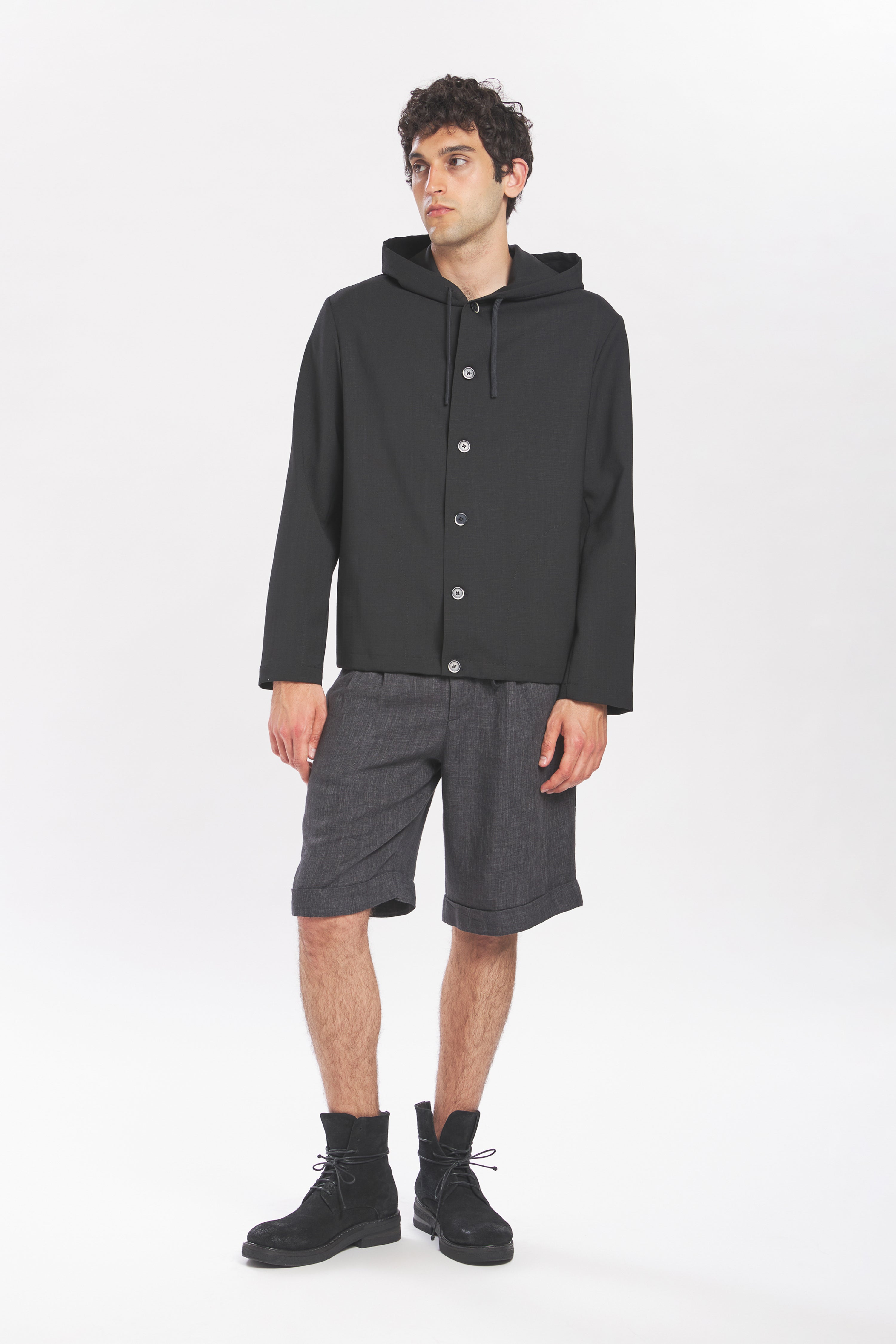 Overshirt Caroman Grana Nero