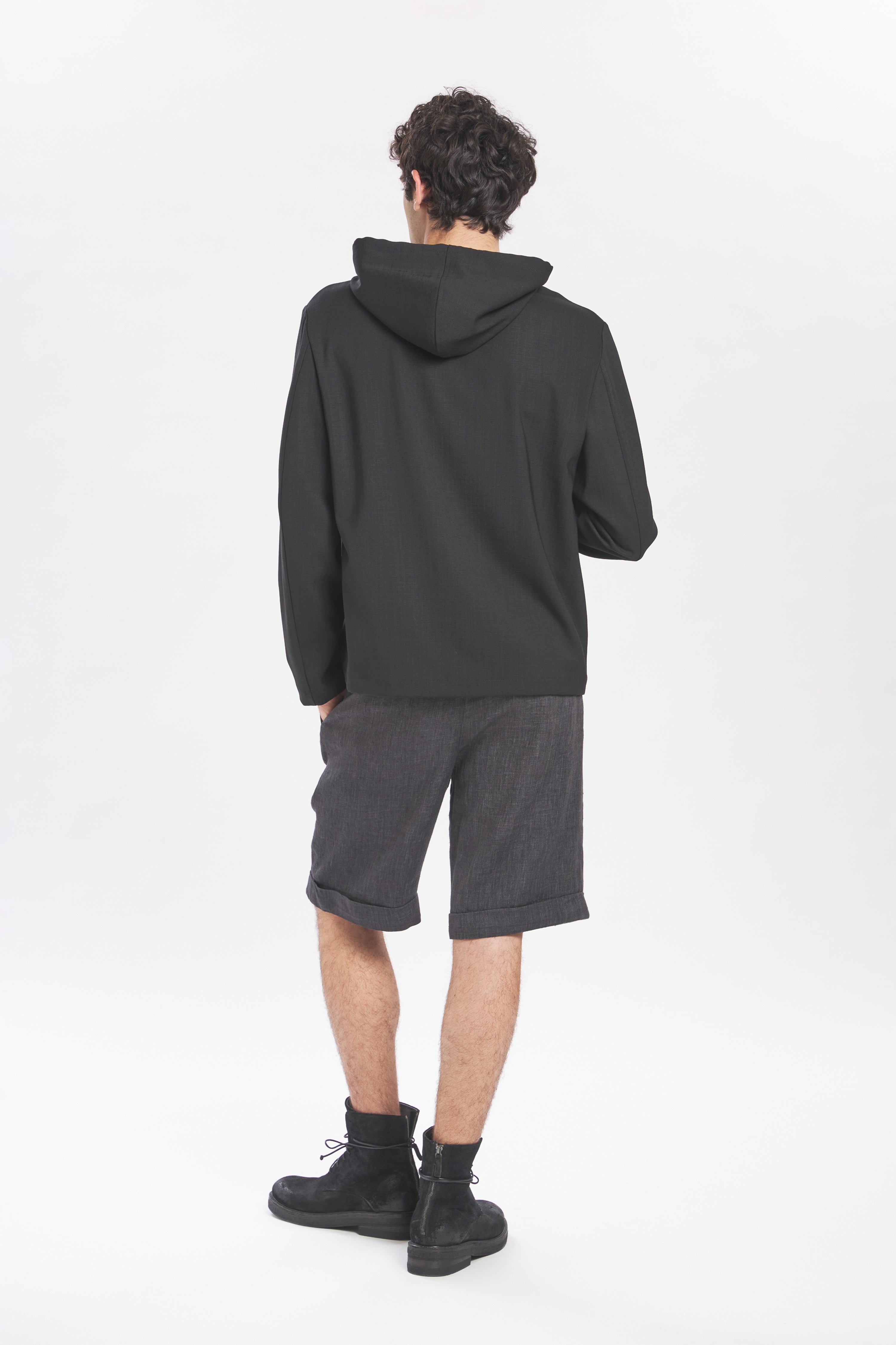 Overshirt Caroman Grana Nero