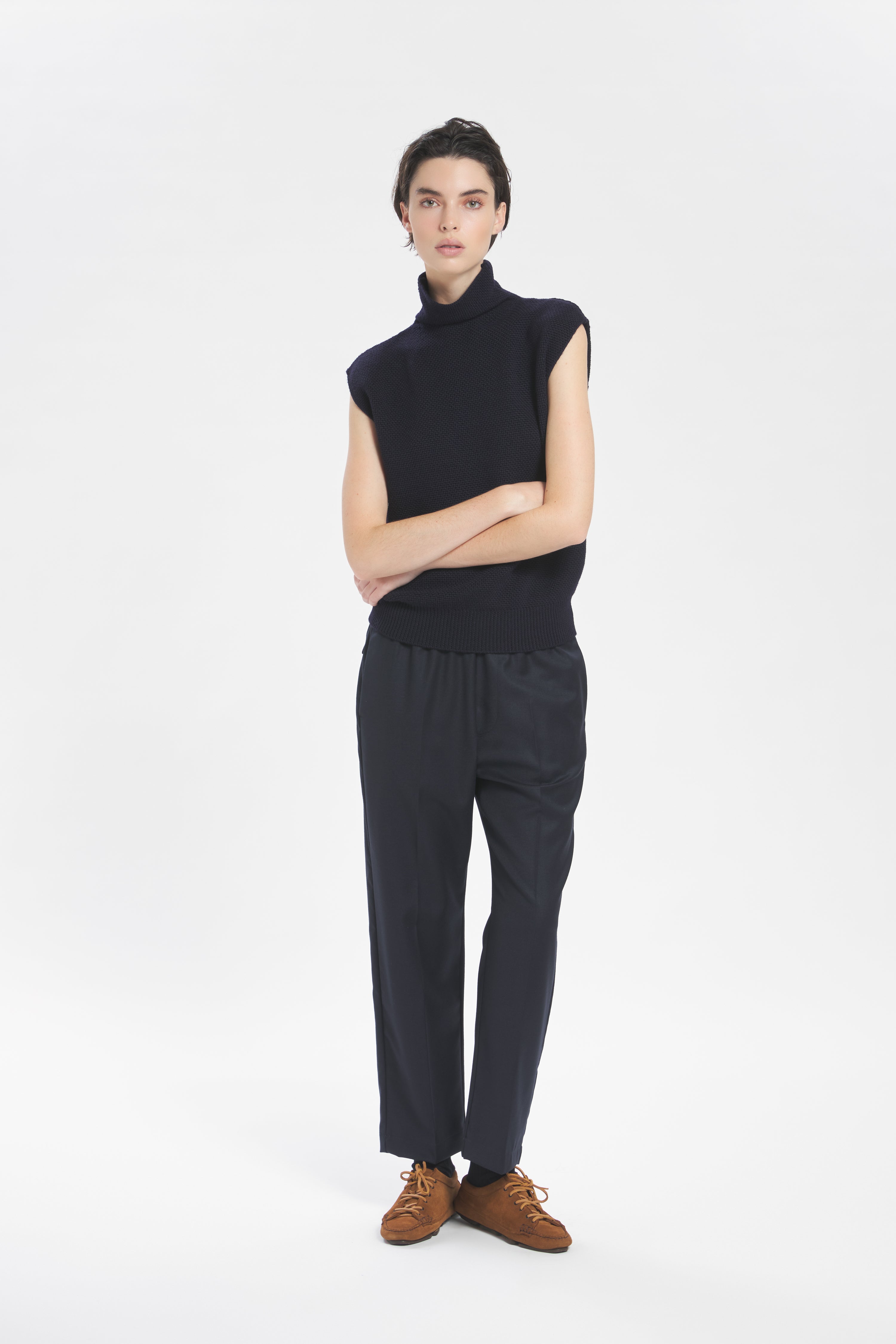 Trousers Alfonso Flan Navy