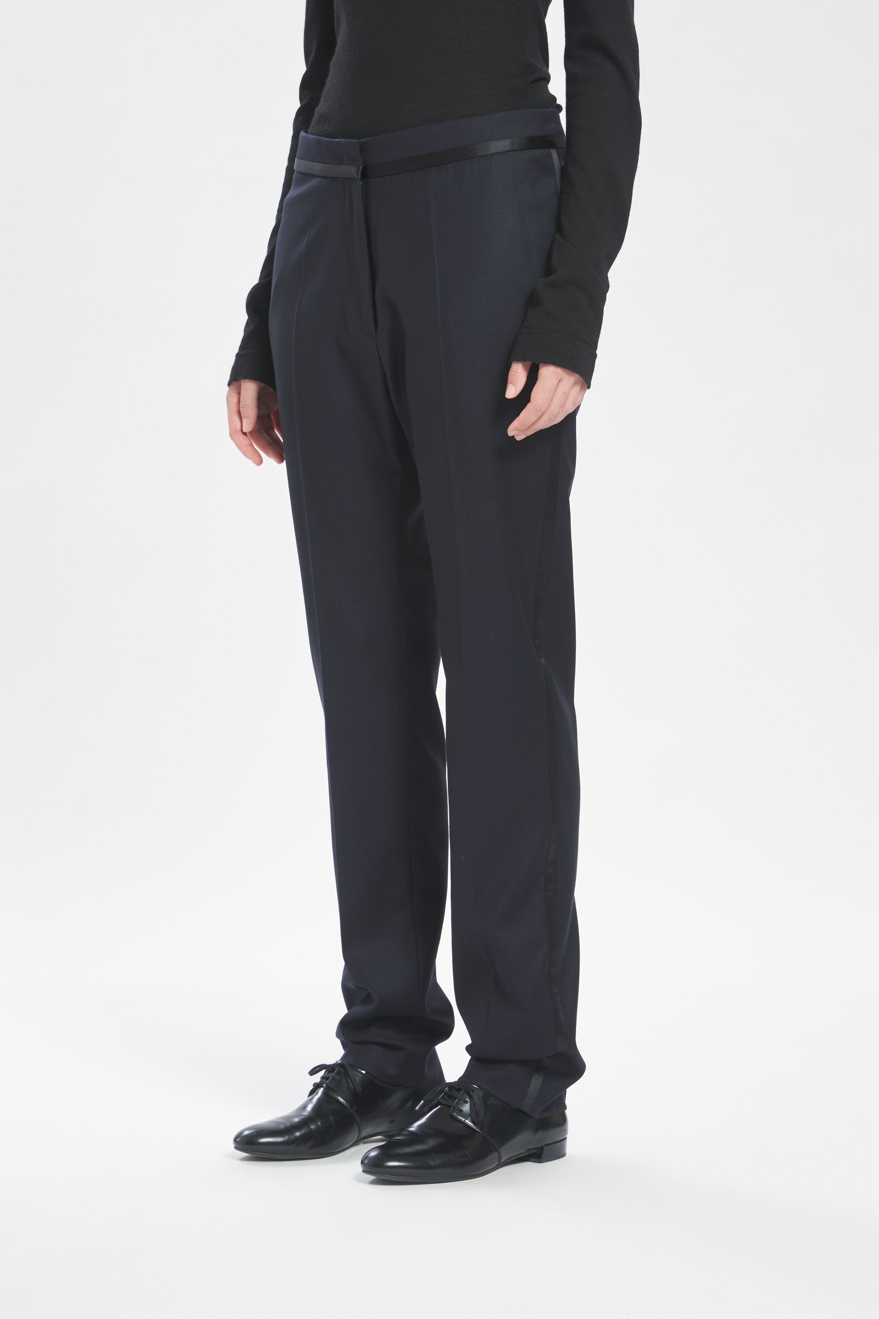 Trousers Classi Flan Navy