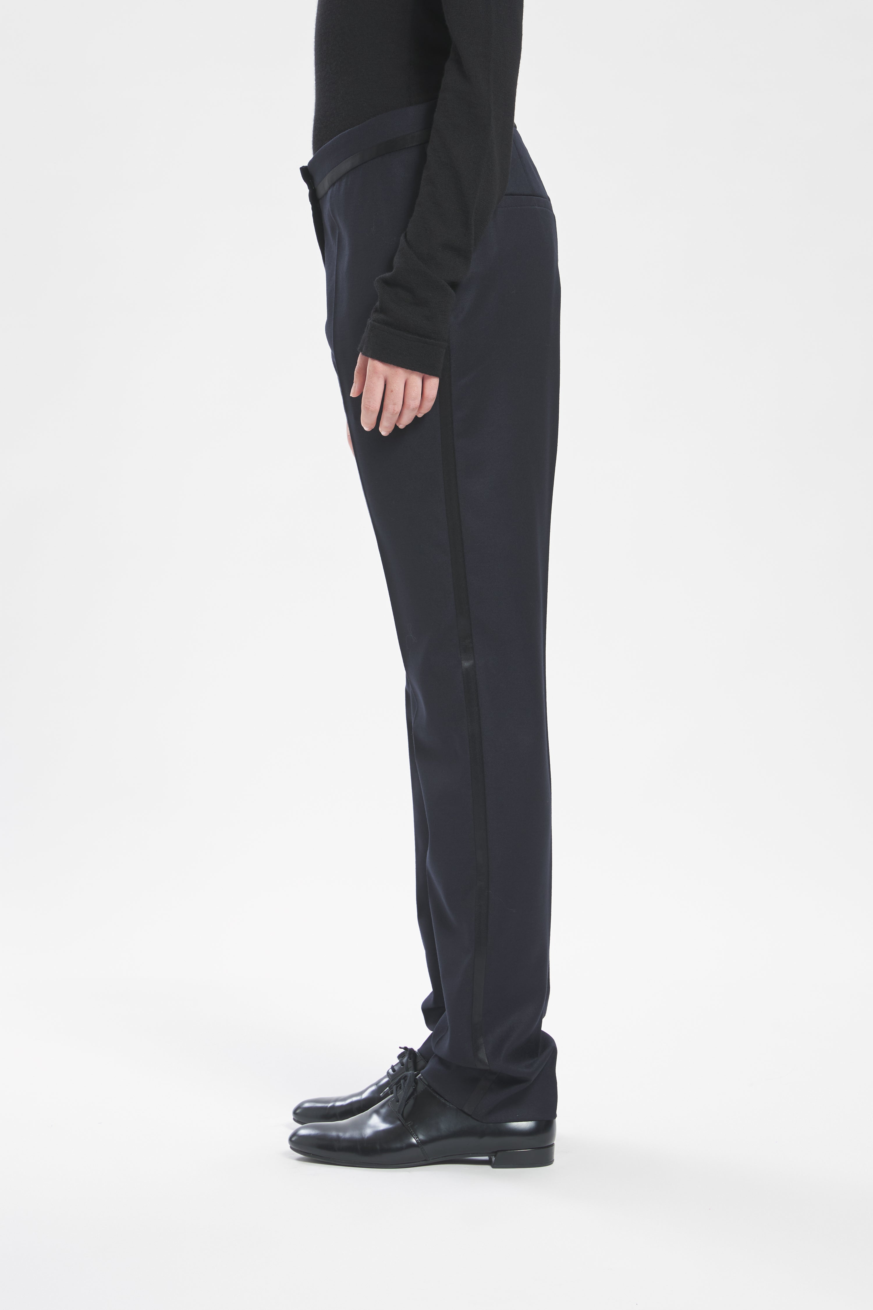 Trousers Classi Flan Navy