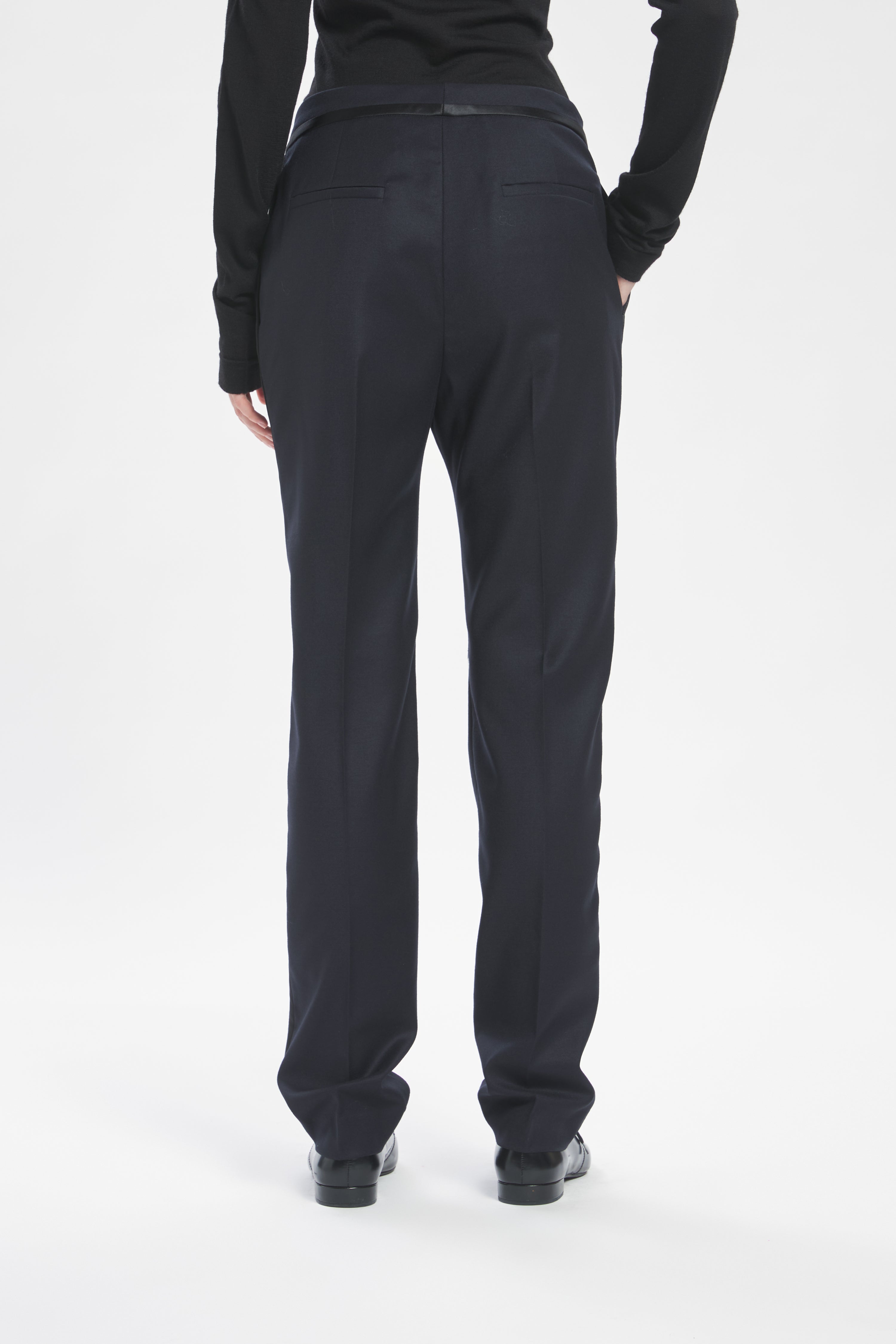 Trousers Classi Flan Navy