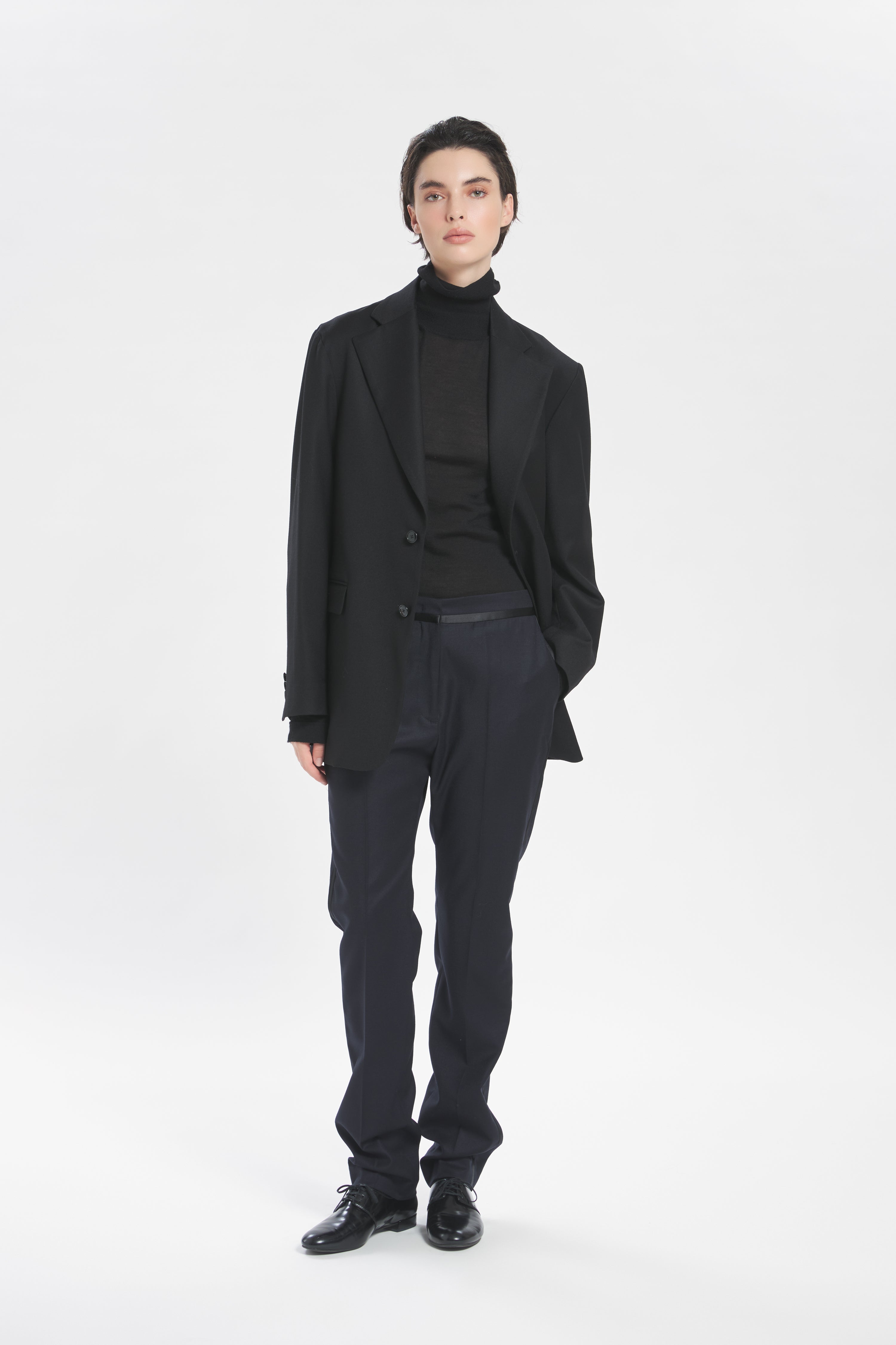 Trousers Classi Flan Navy