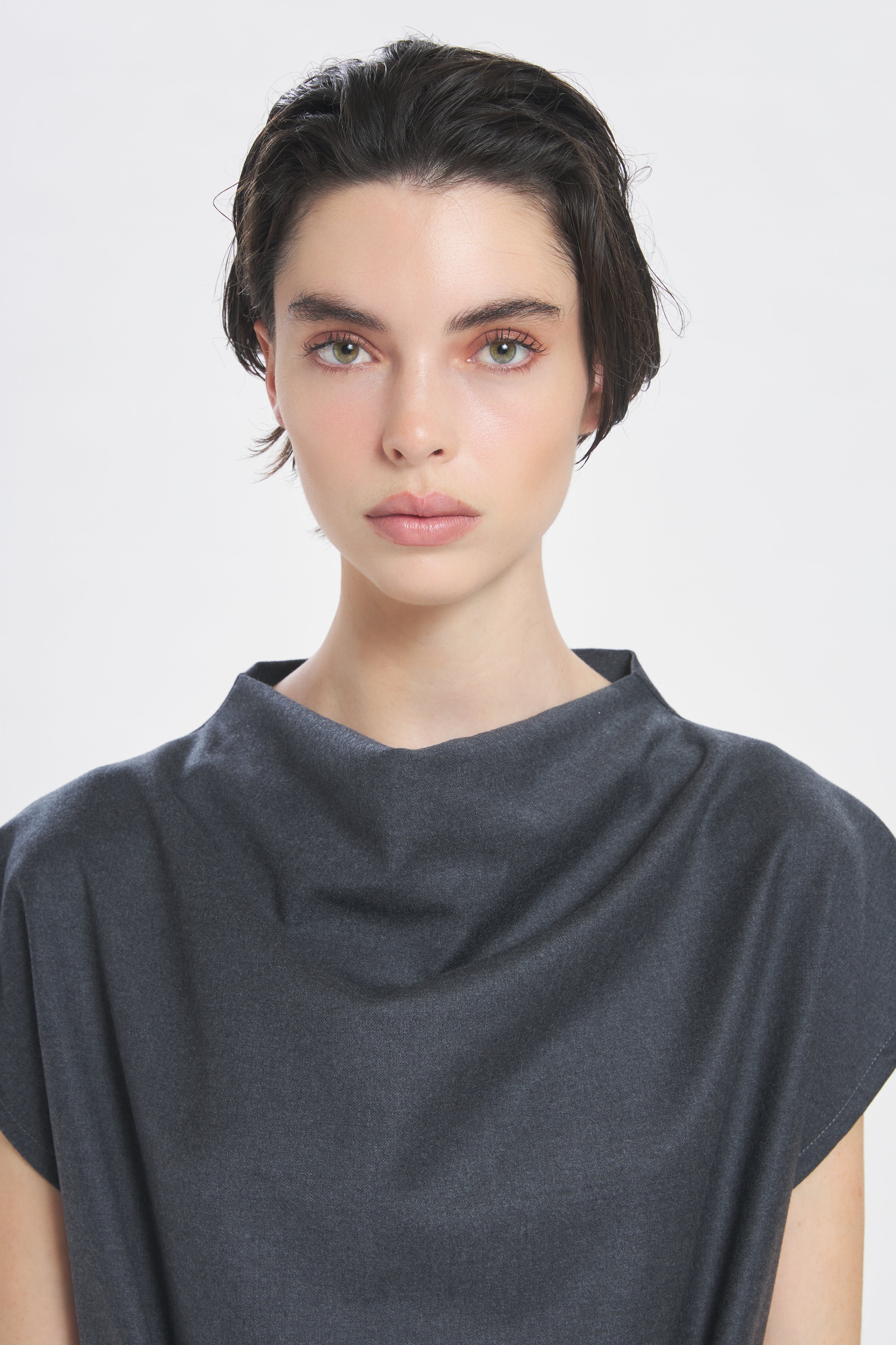 Top Bianchina Flan Grigio