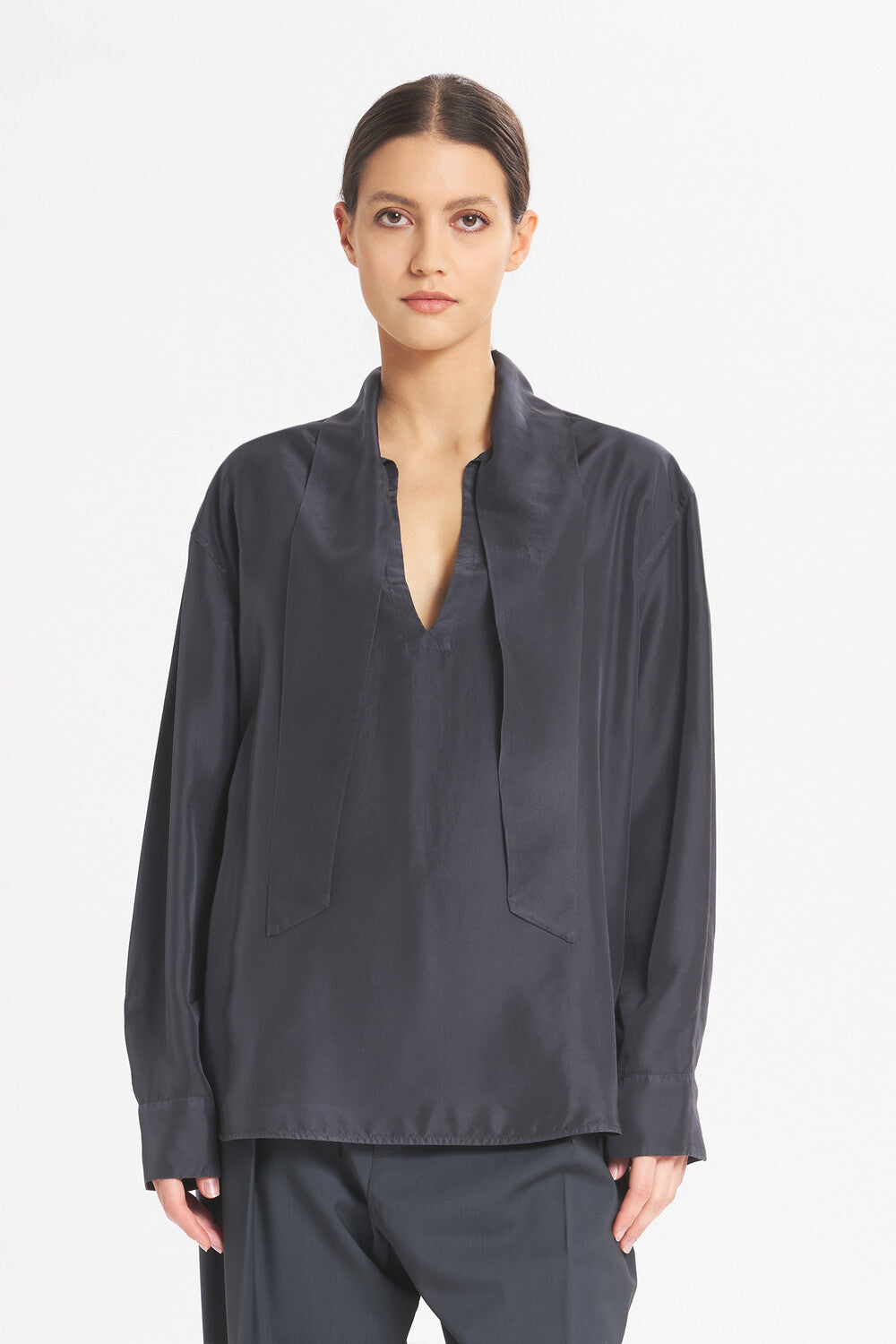 Camicia Flo Pura Ardesia
