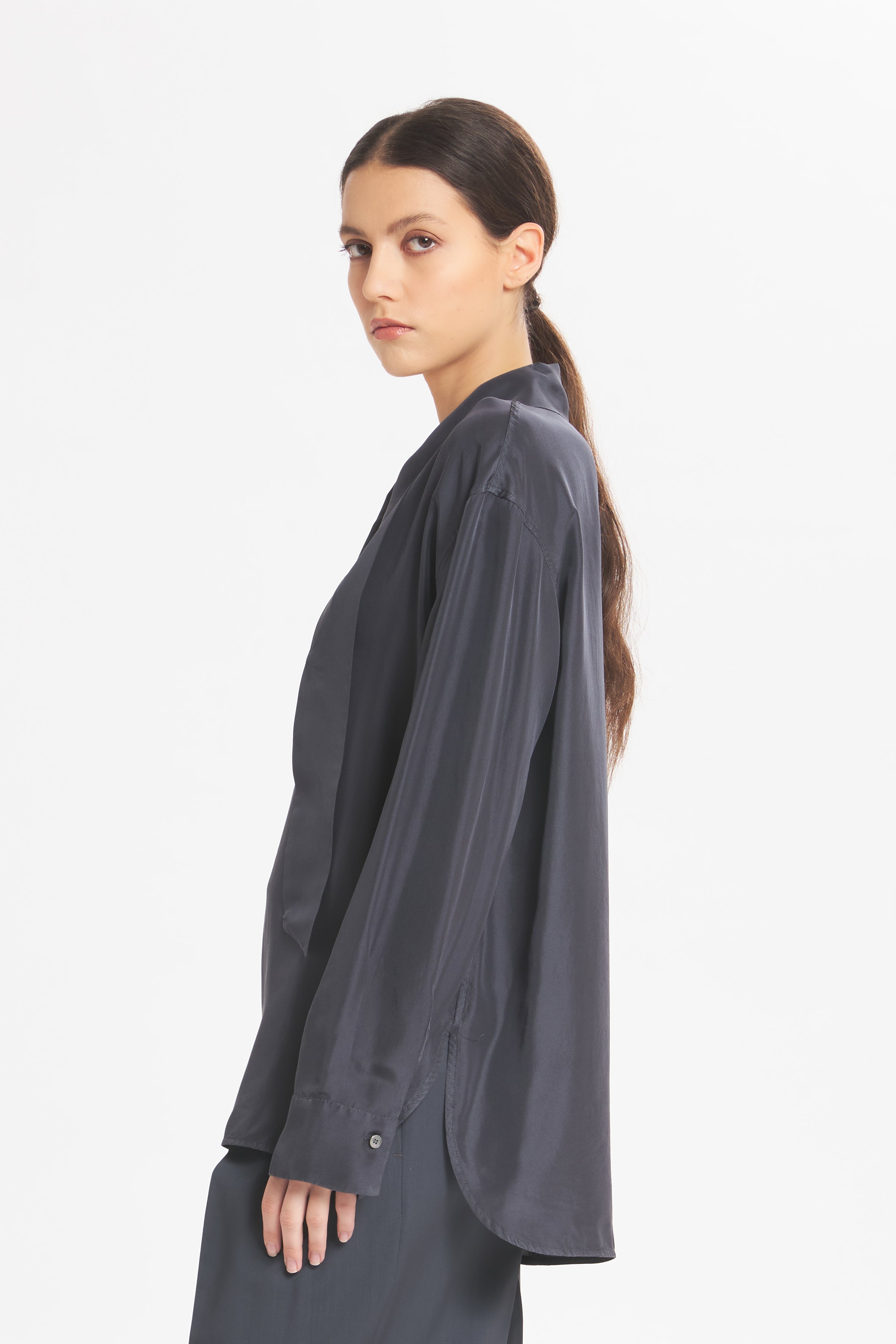 Camicia Flo Pura Ardesia