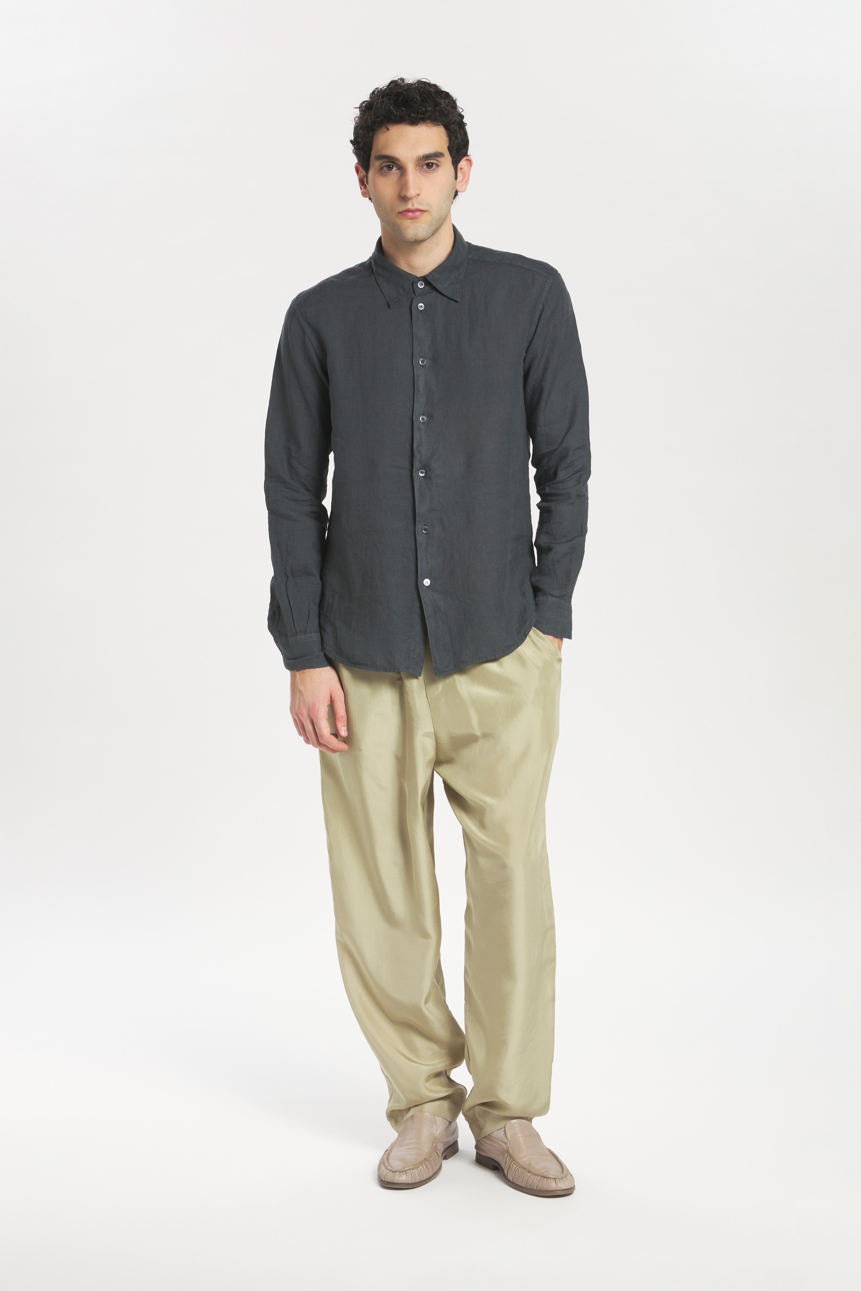 Shirt Maridola Telino Piombo