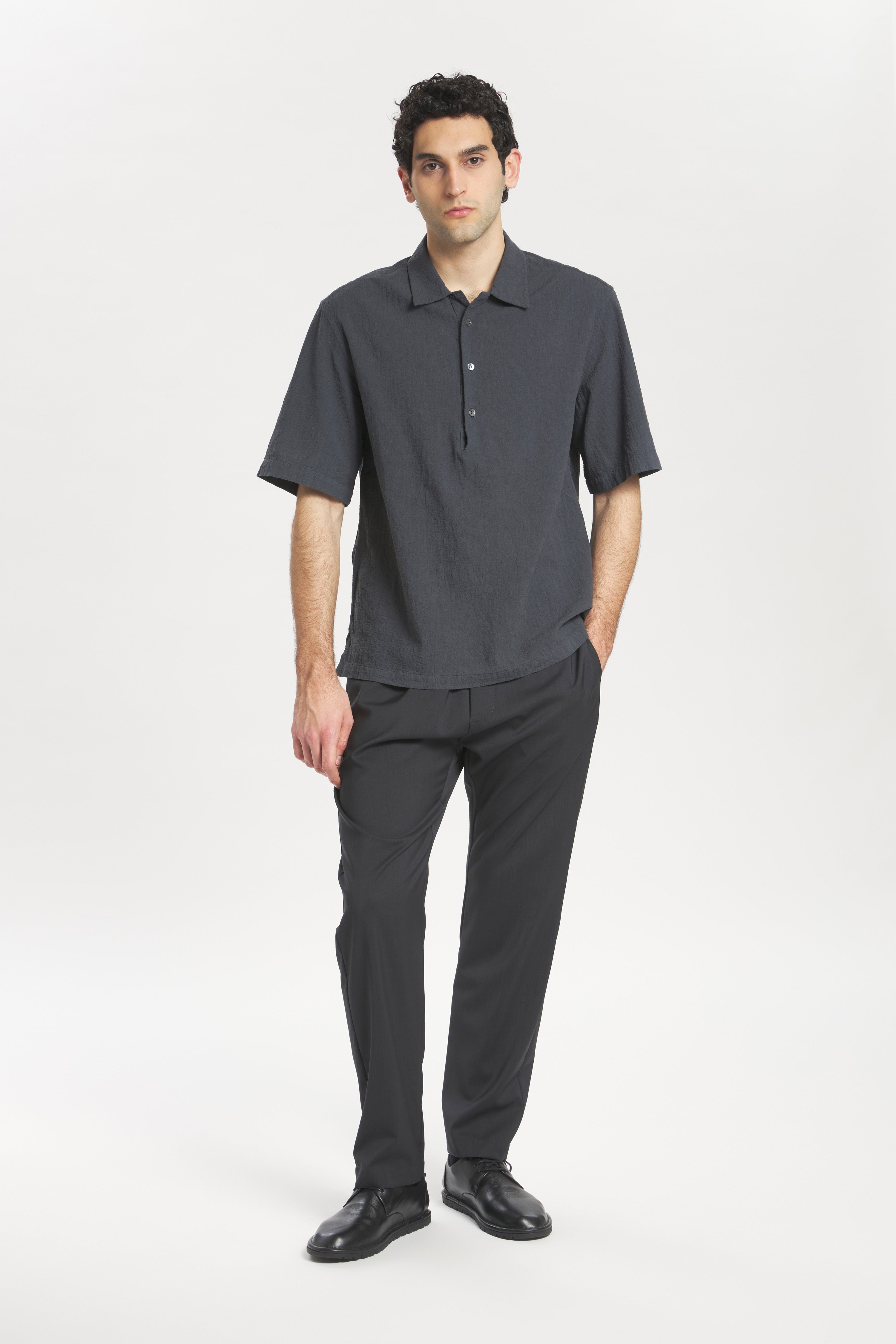 Camicia Mola Lanchin Piombo