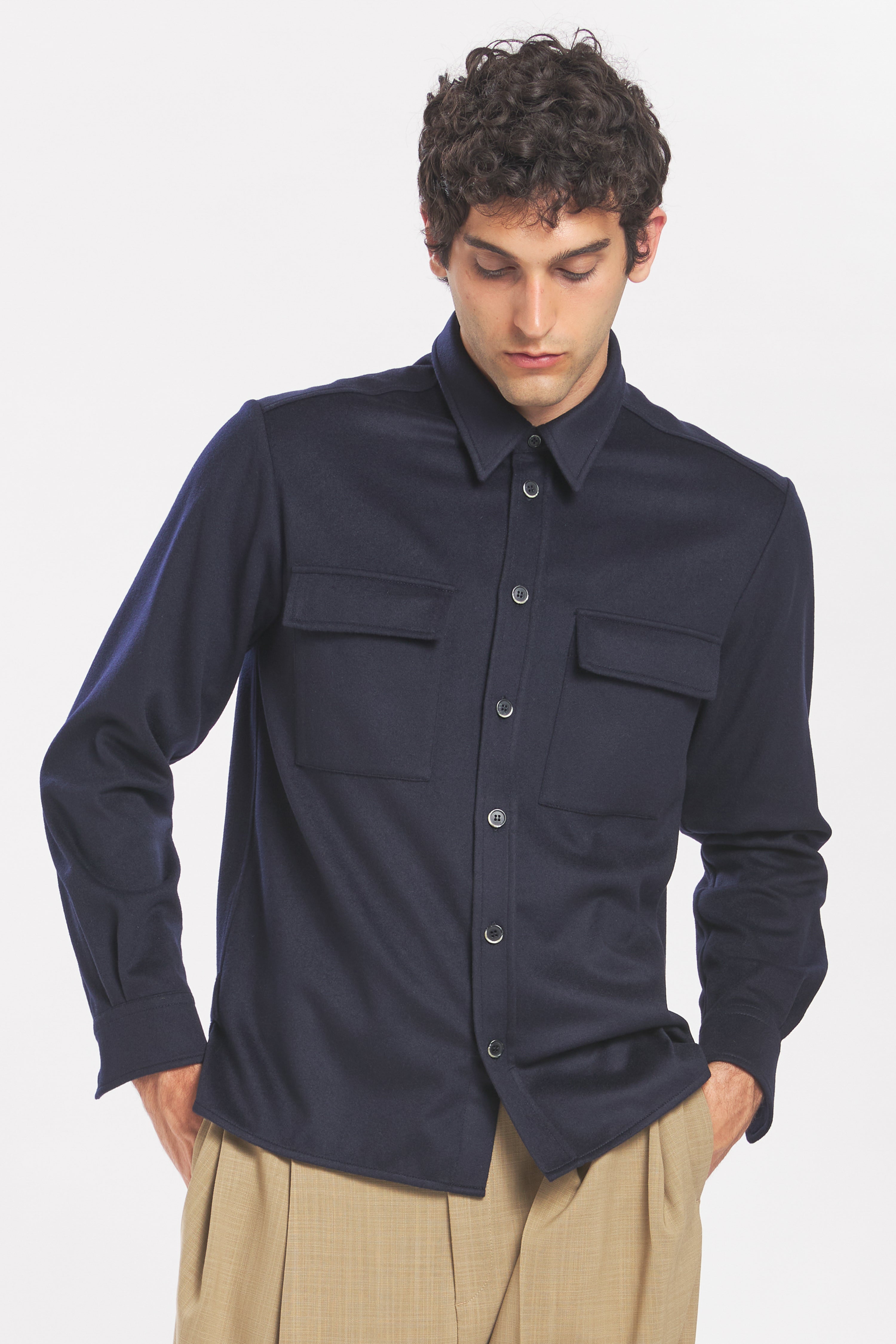 Shirt Den Cachemire Navy