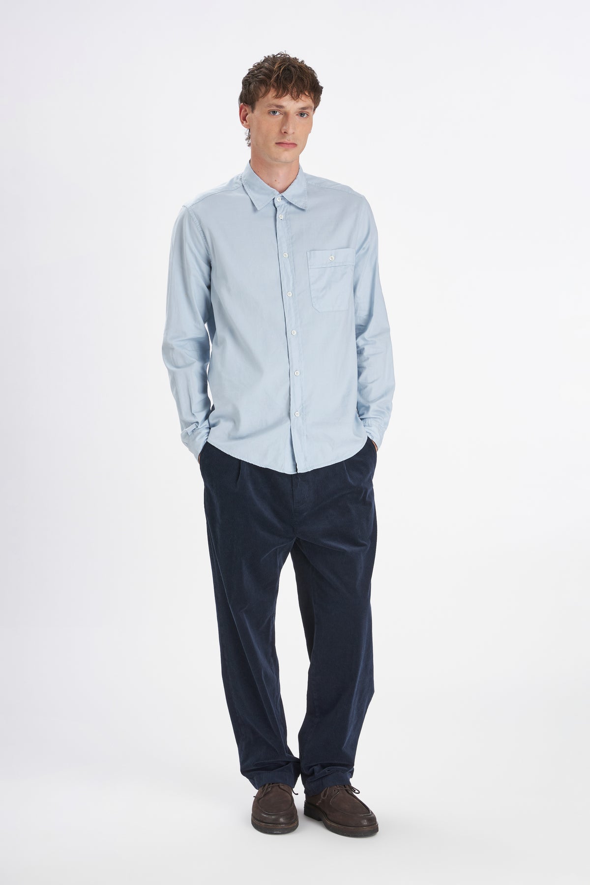 Camicia Faziol Trussa Cielo
