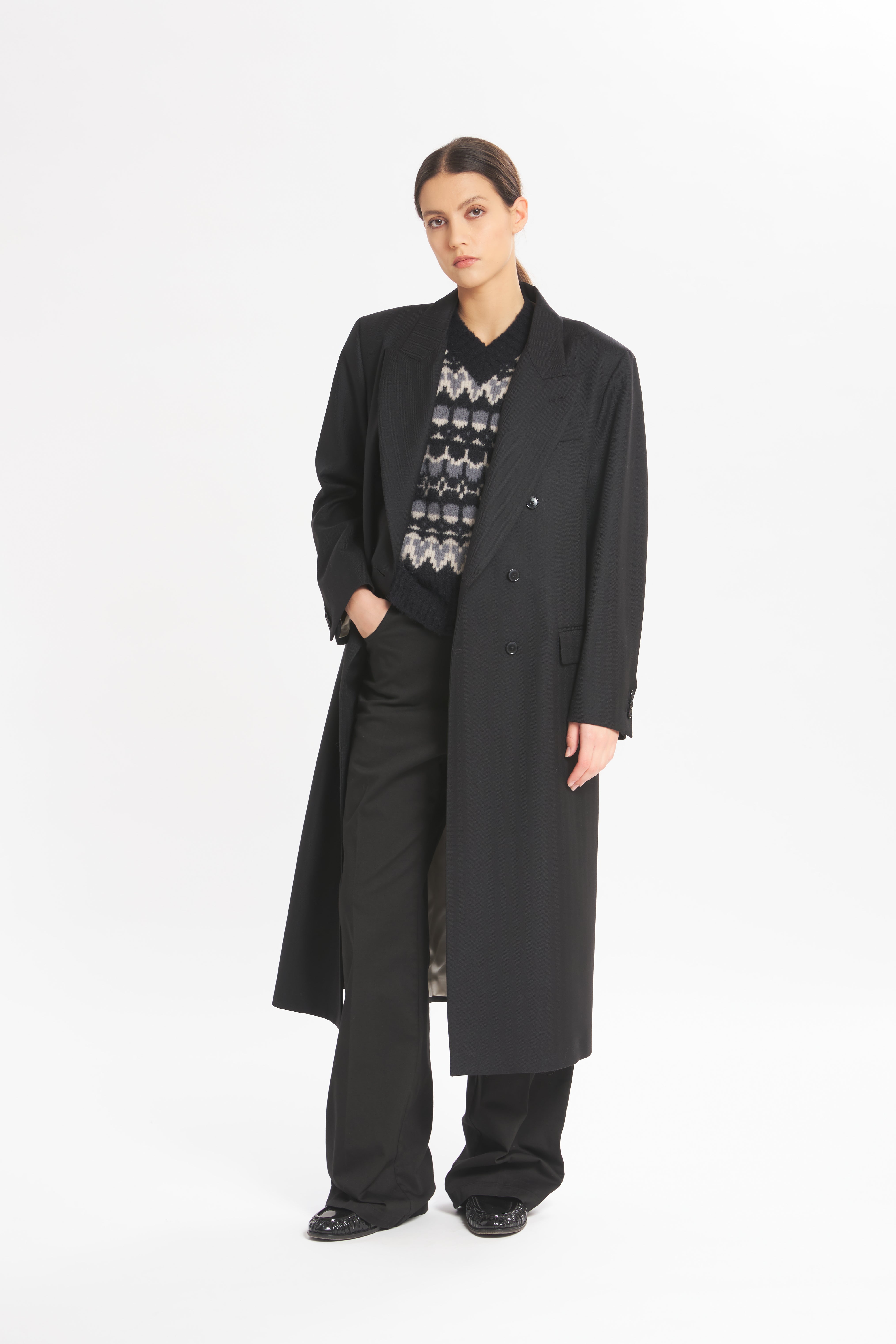 Coat Gianni Postion Nero