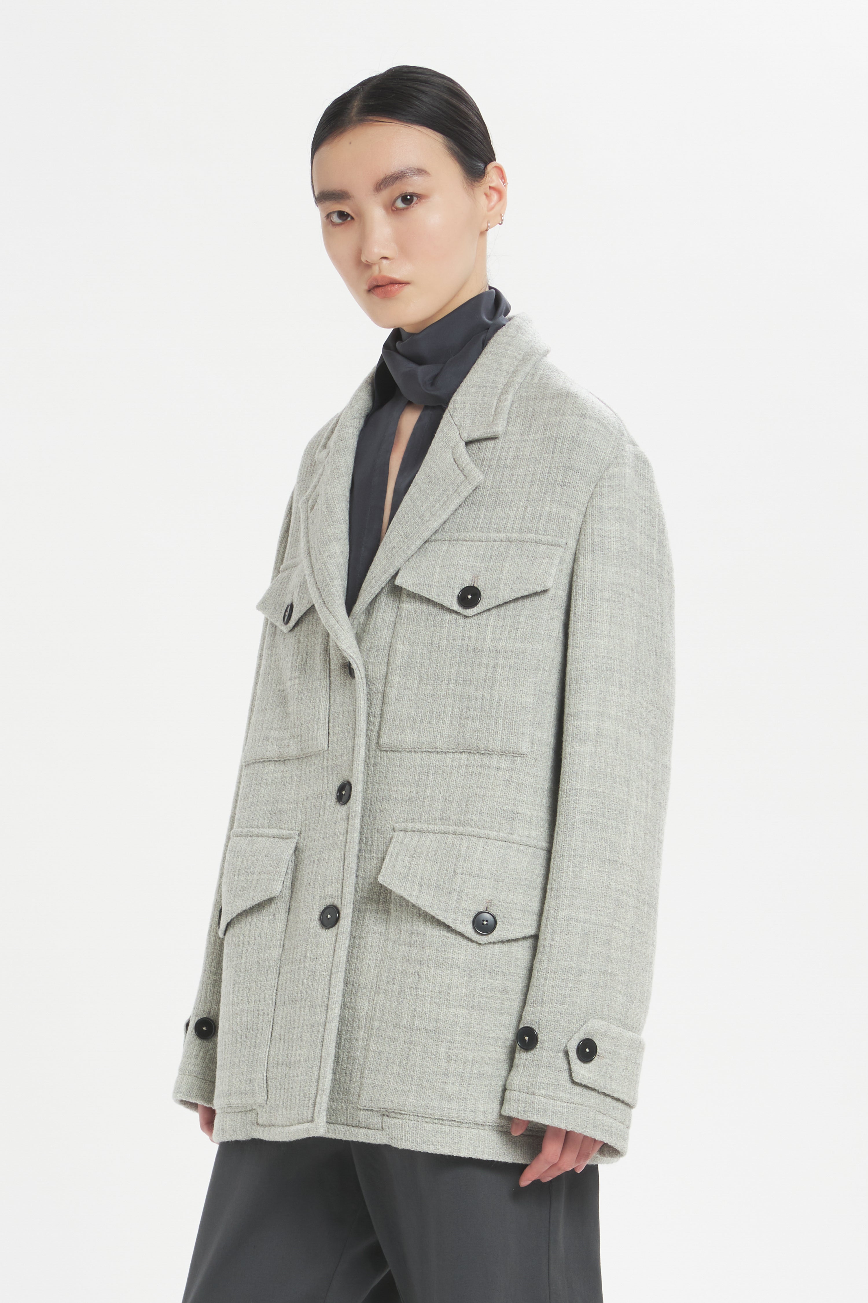 Coat Dante Verticale Grigio