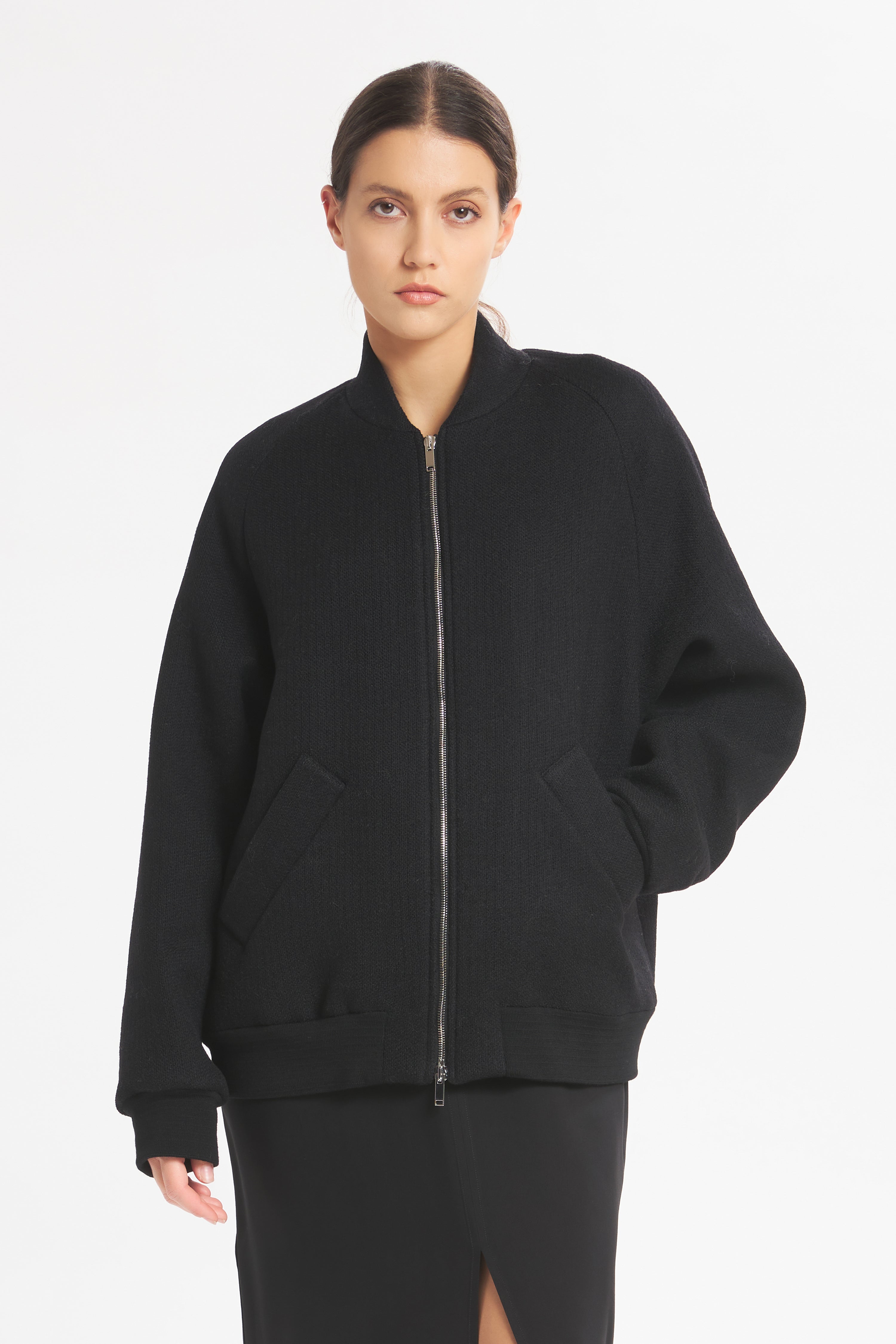 Coat Gerda Verticale Nero