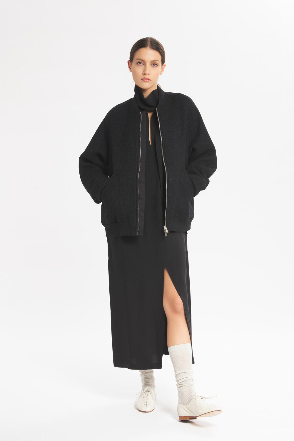 Coat Gerda Verticale Nero