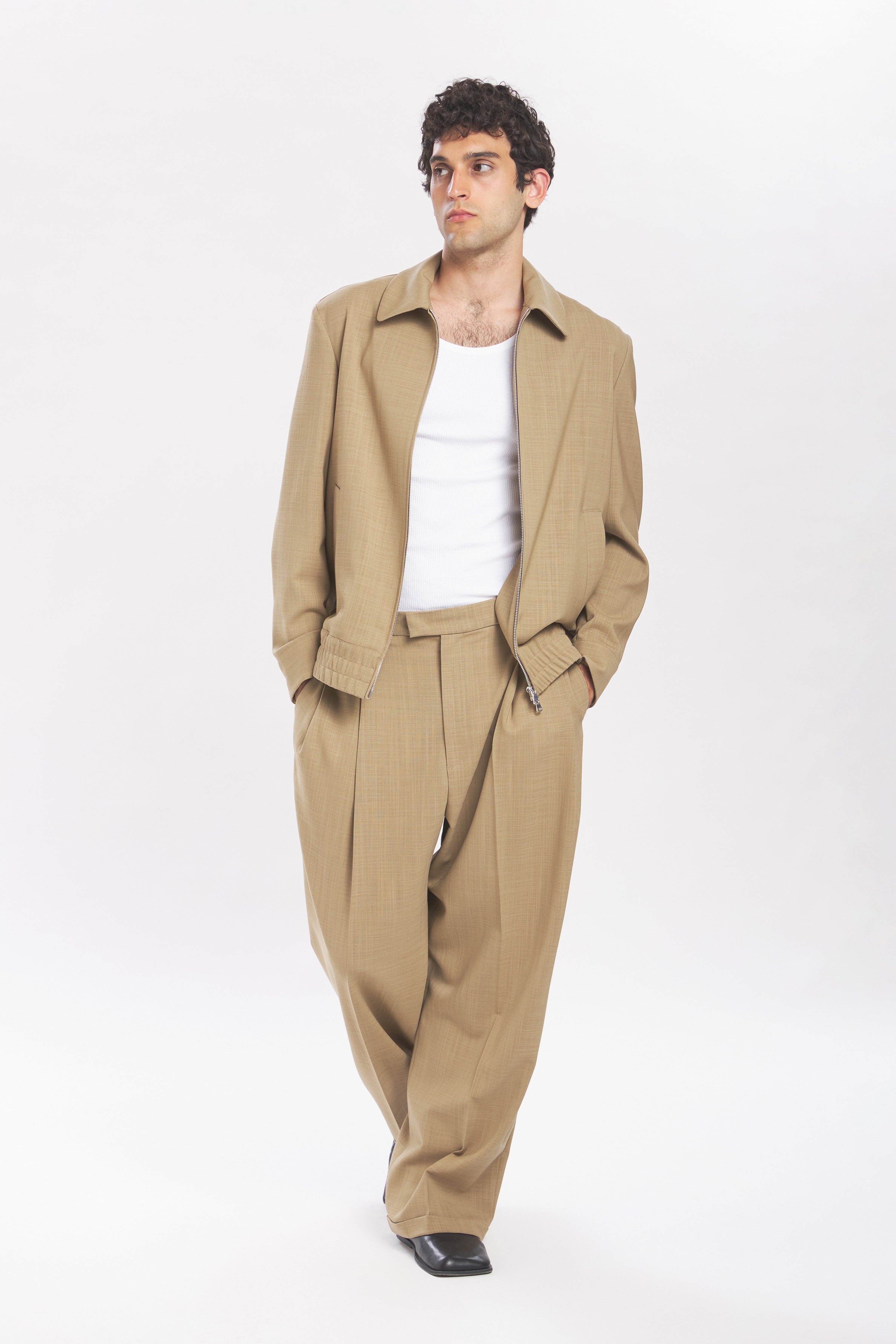 Coat Tibio Grana Khaki