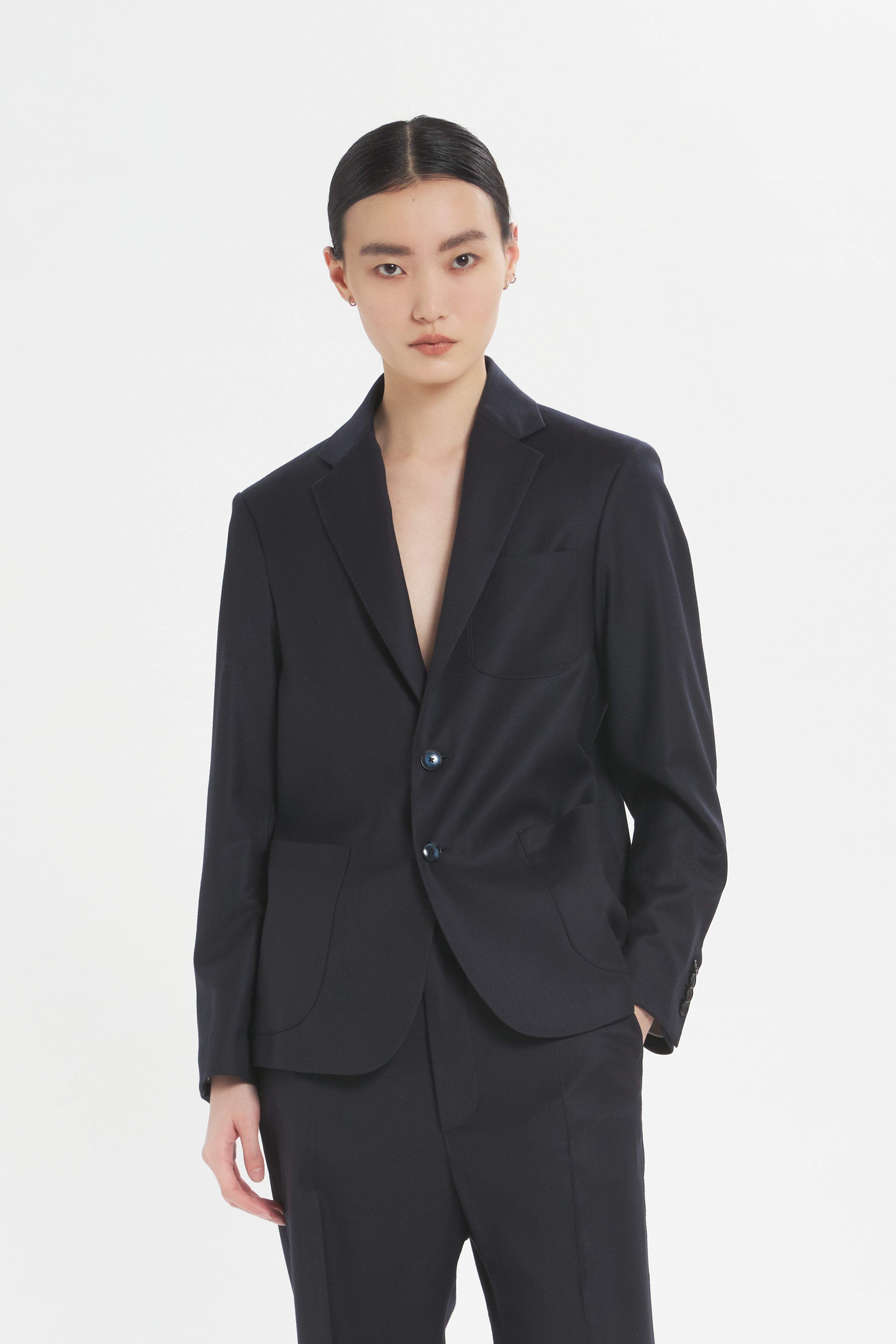 Jacket Sila Flan Navy