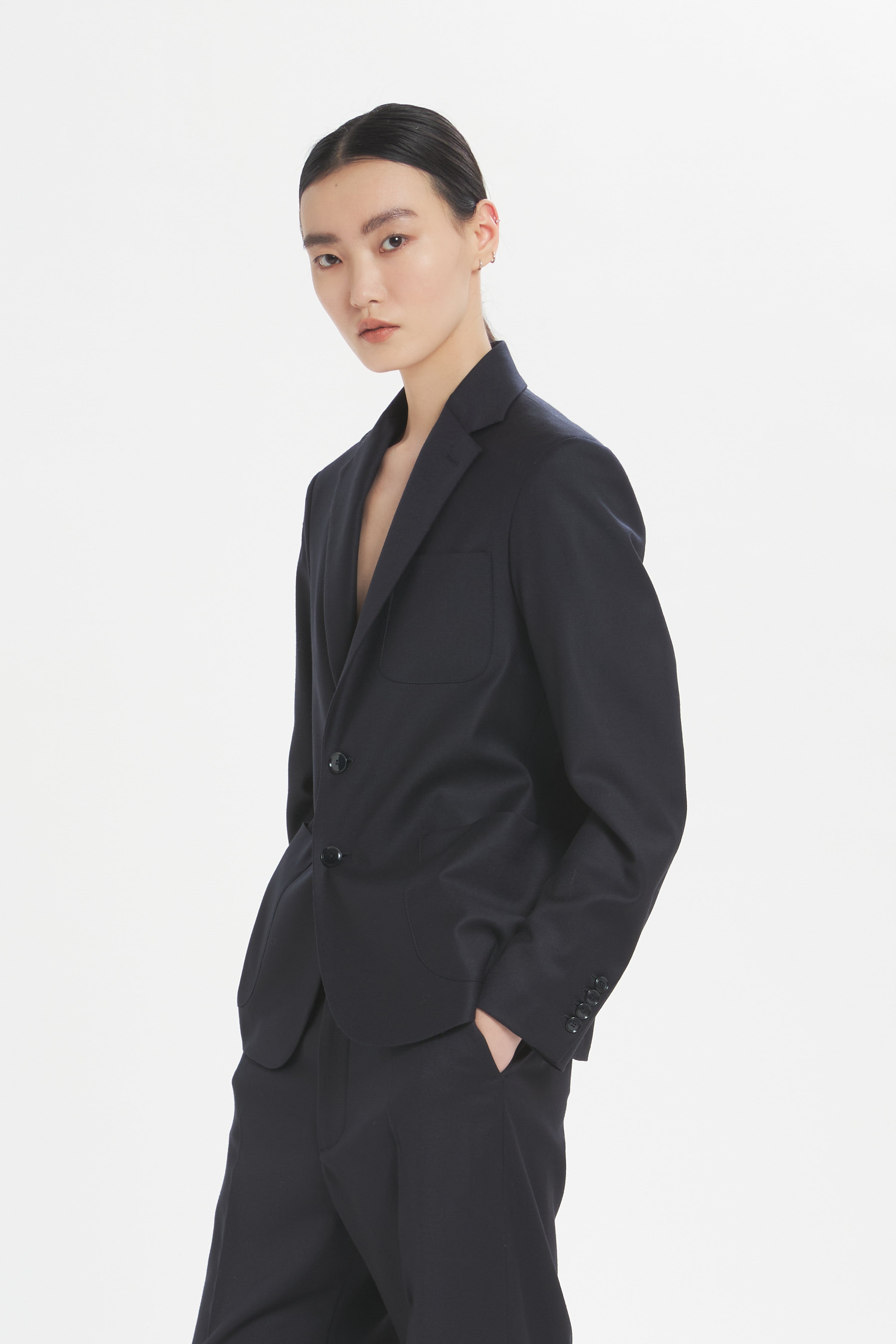 Jacket Sila Flan Navy