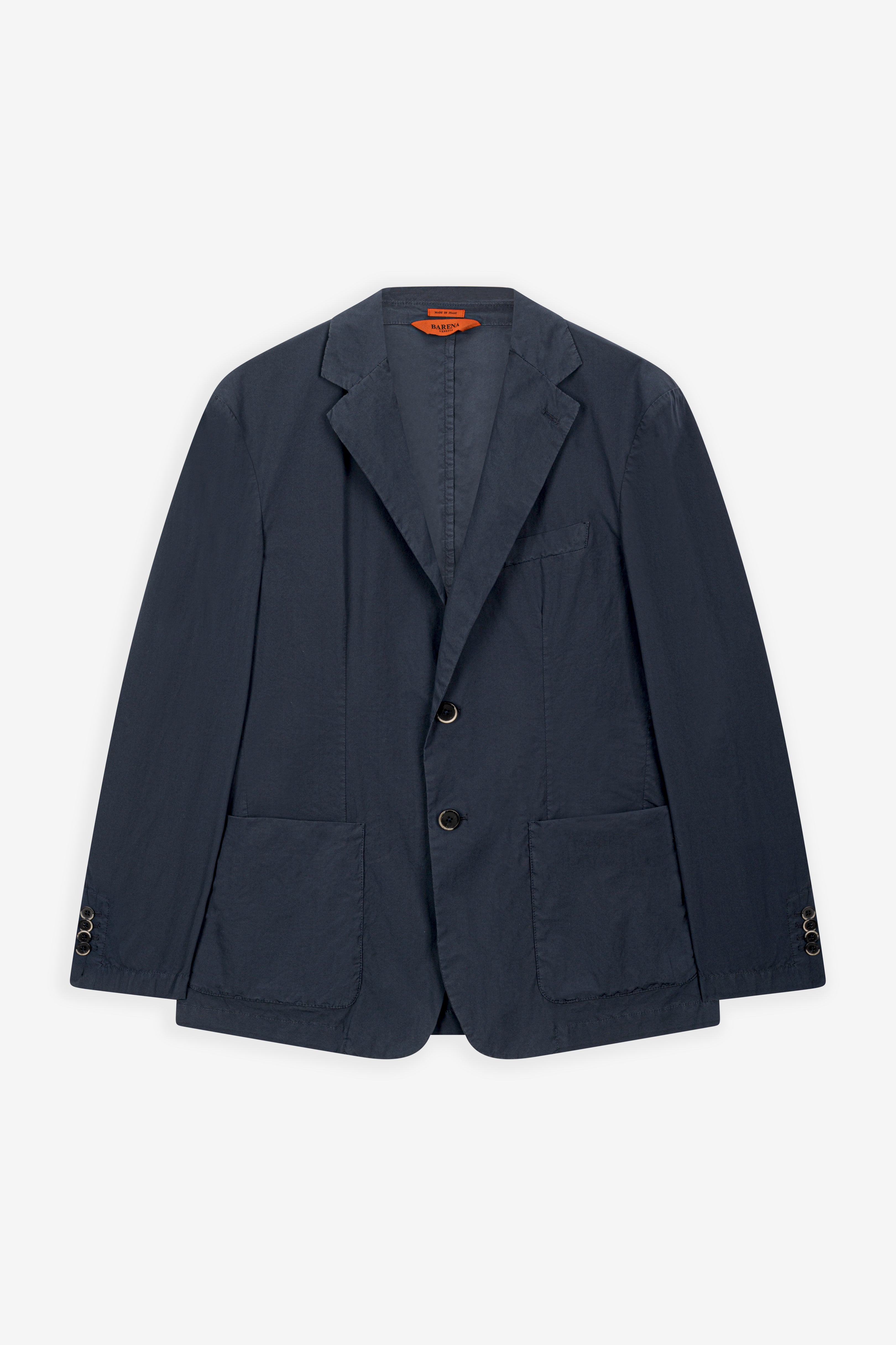 BARENA ネイビー フランネルジャケット Jacket Borgo Pavion Navy