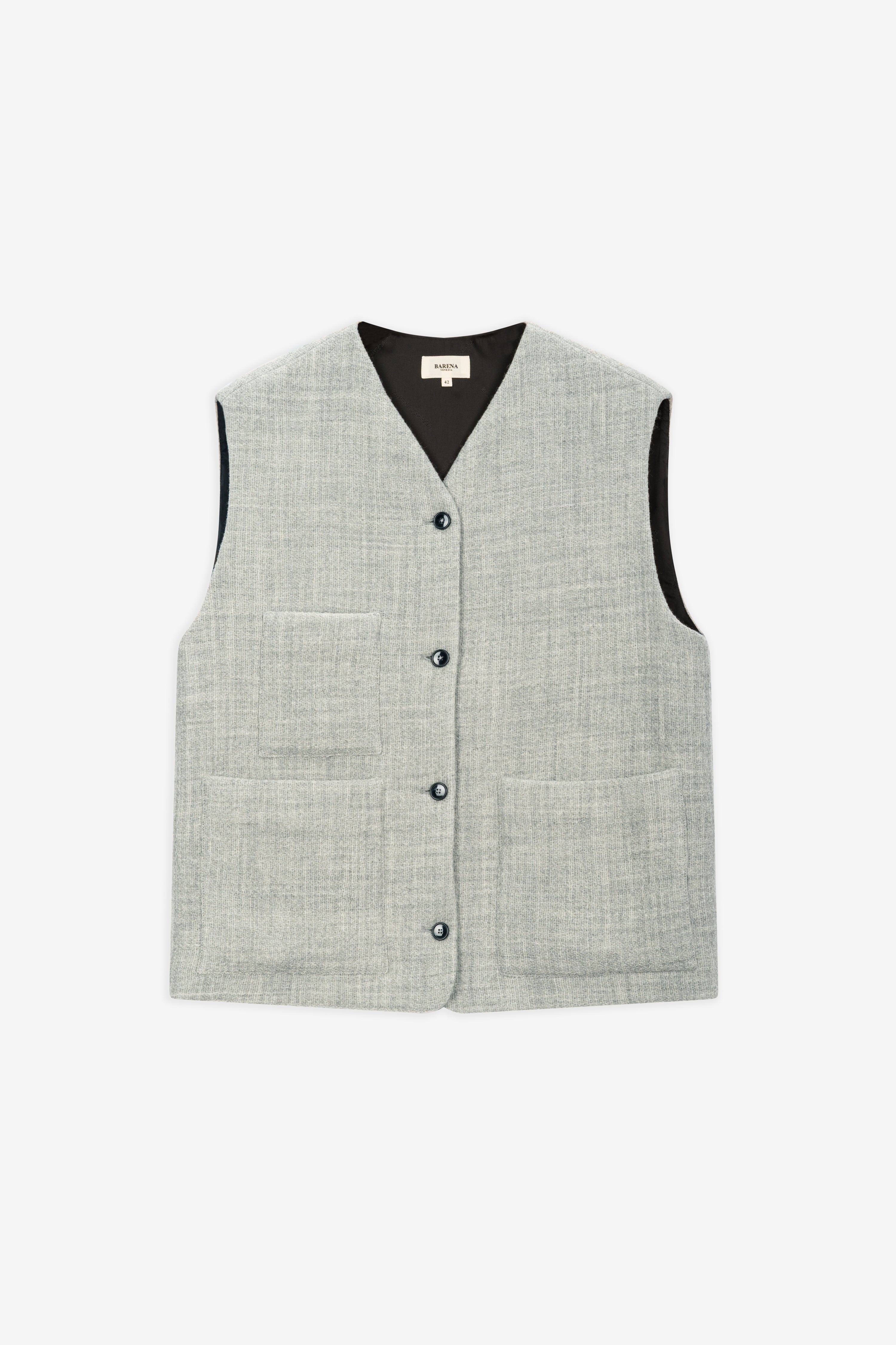 Vest Ted Verticale Grigio
