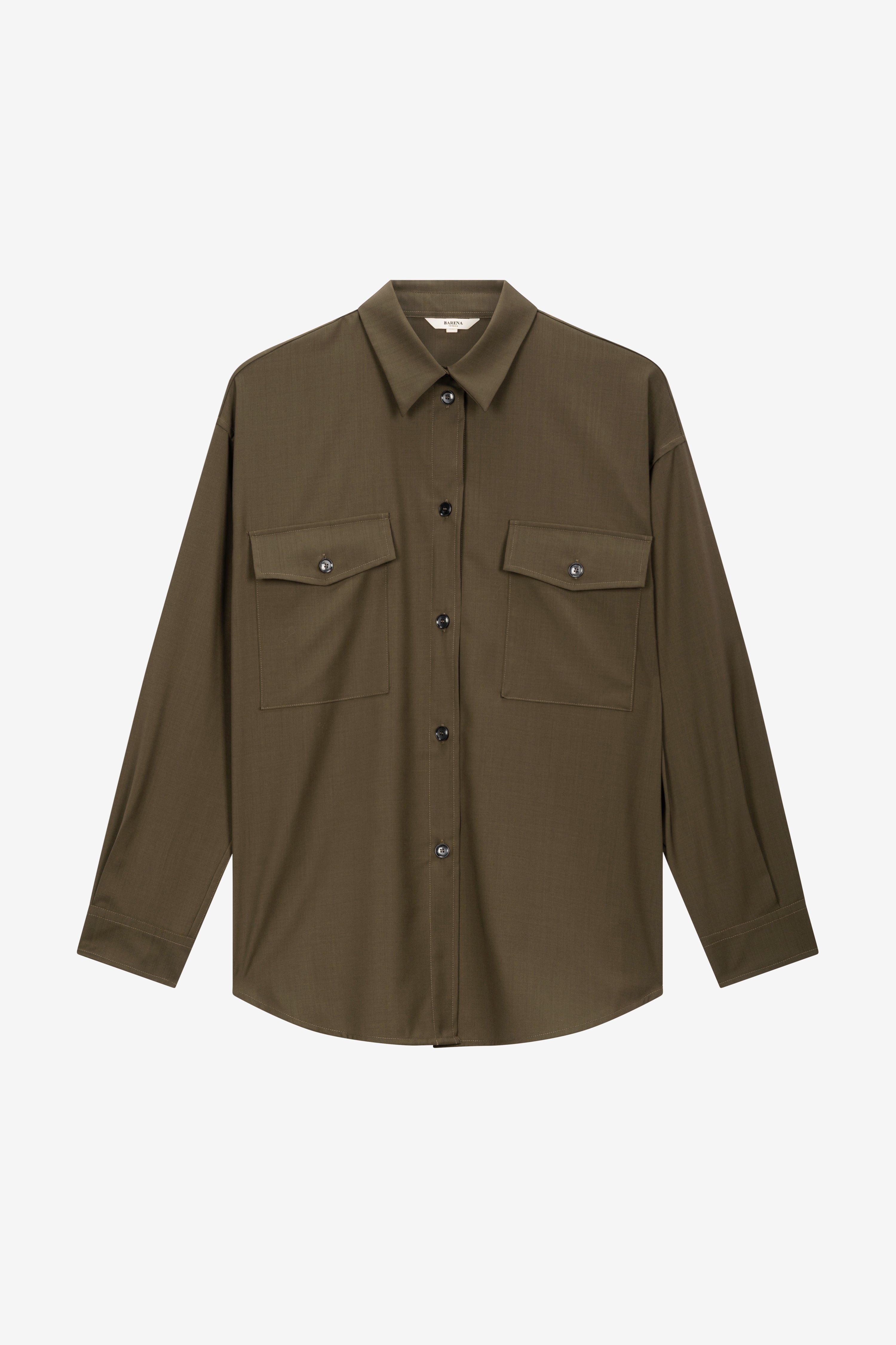 Overshirt Marcella Tropical Oliva
