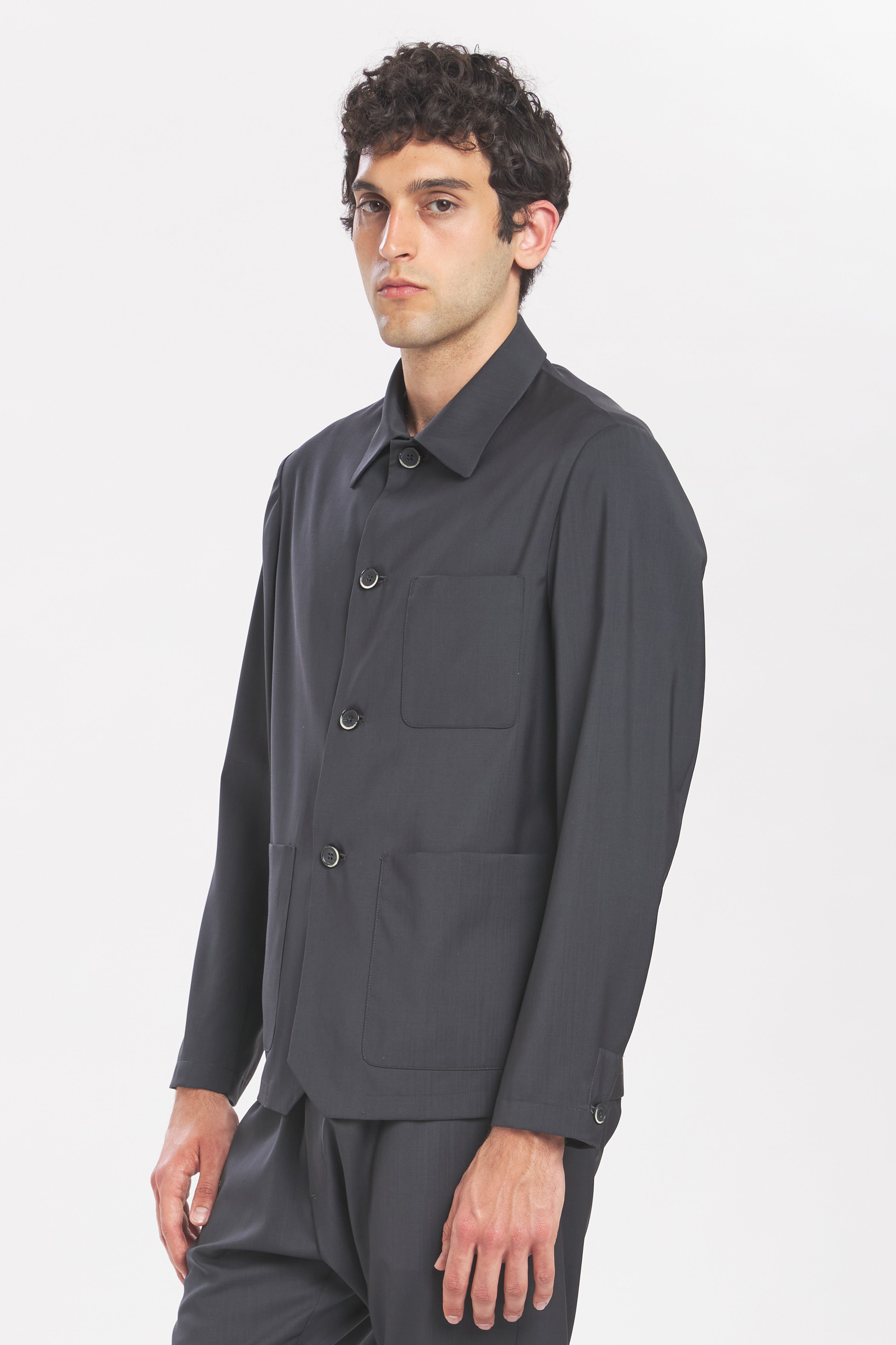Overshirt Visal Tropical Piombo
