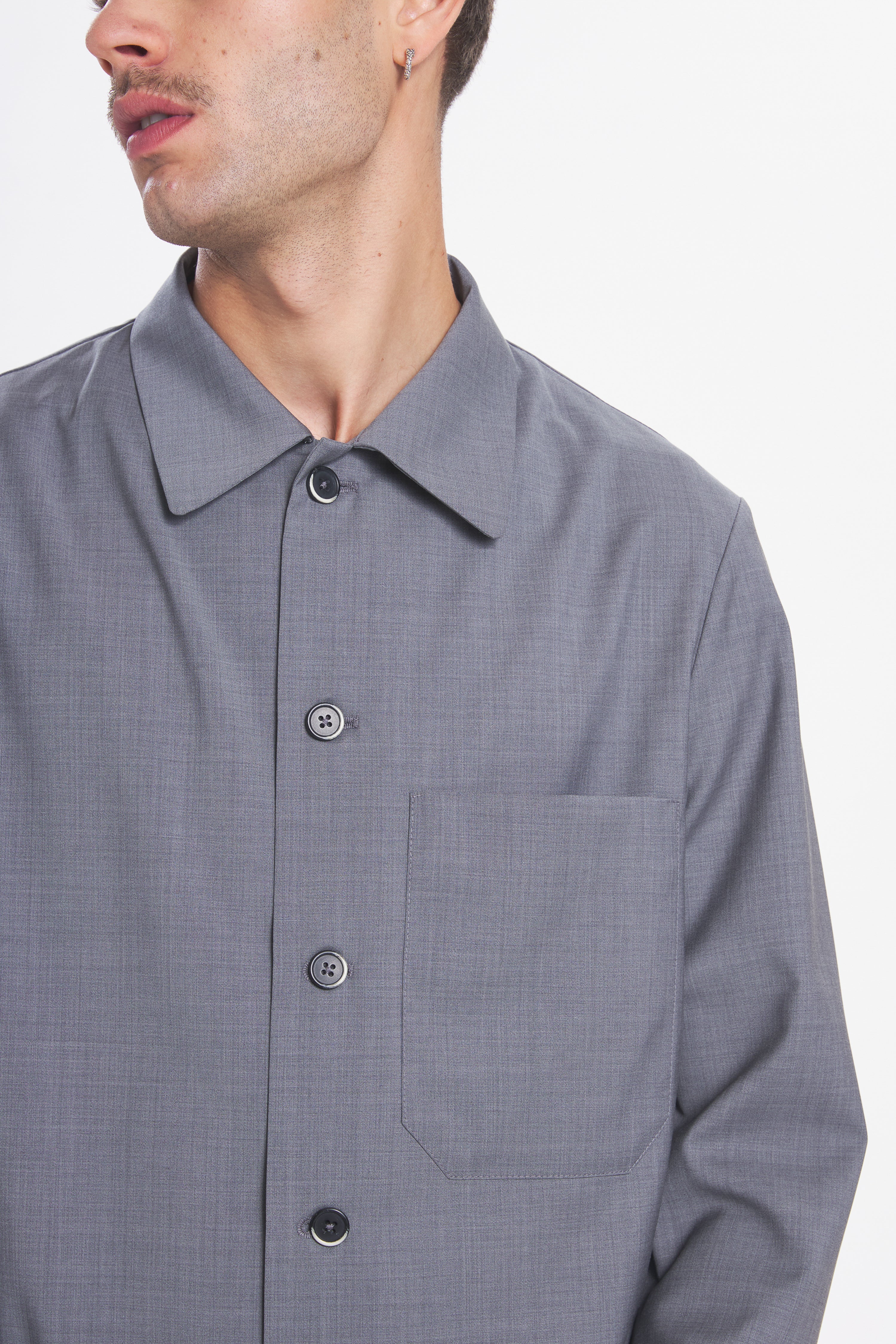 Overshirt Cedrone Tropical Grigio